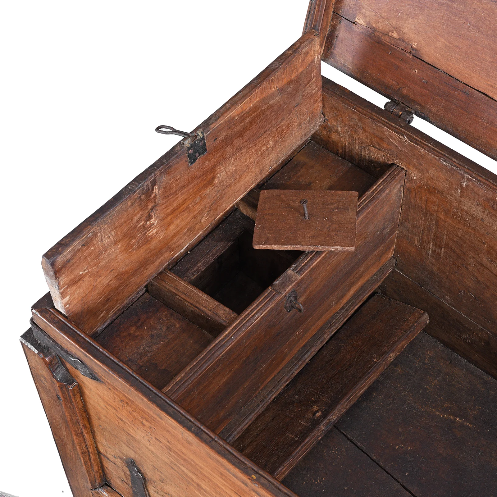 Iron Bound Teak Merchant Chest From Goa - 19th Century - Image 4