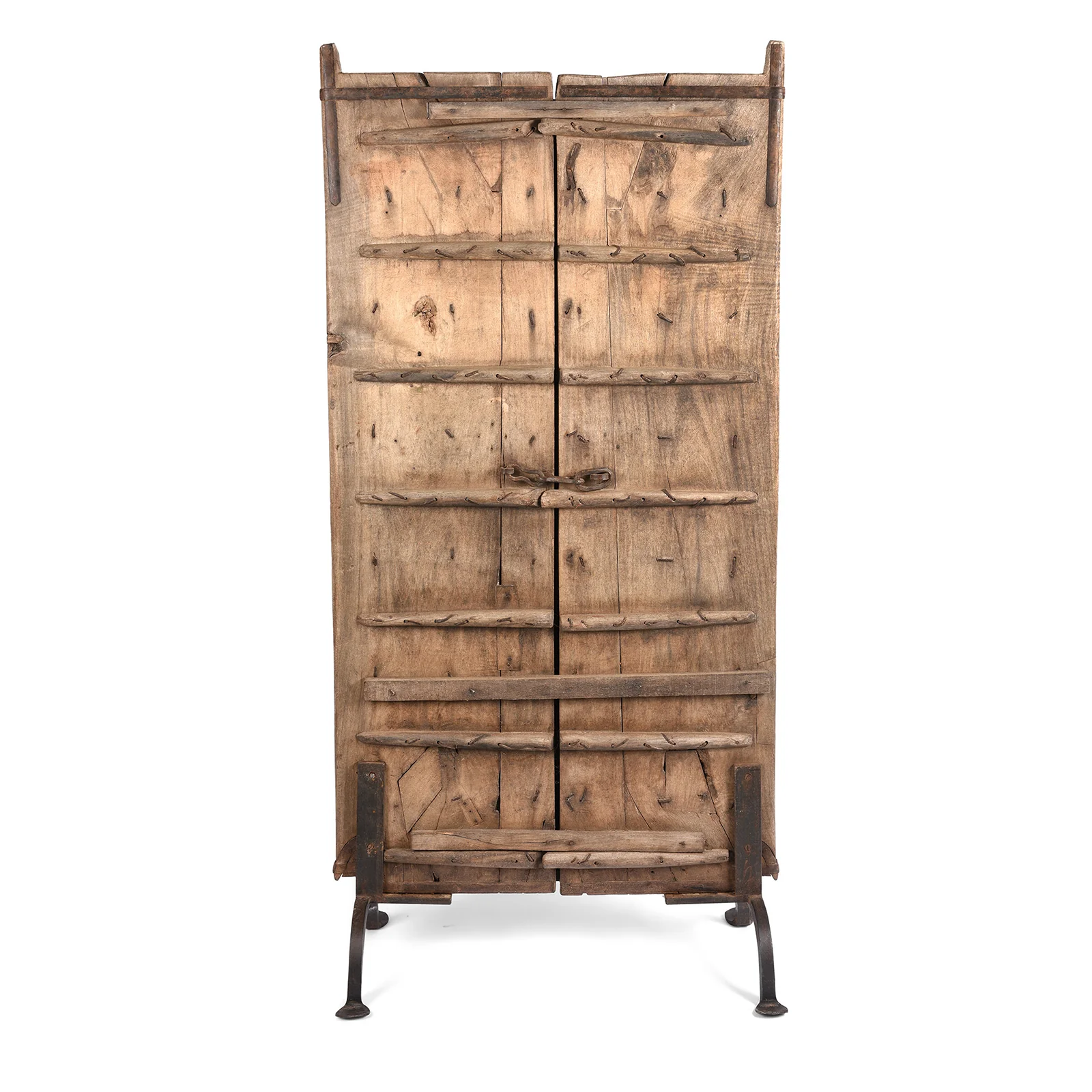 Iron & Brass Door On Stand From Shekhawati - 19th Century - Image 7