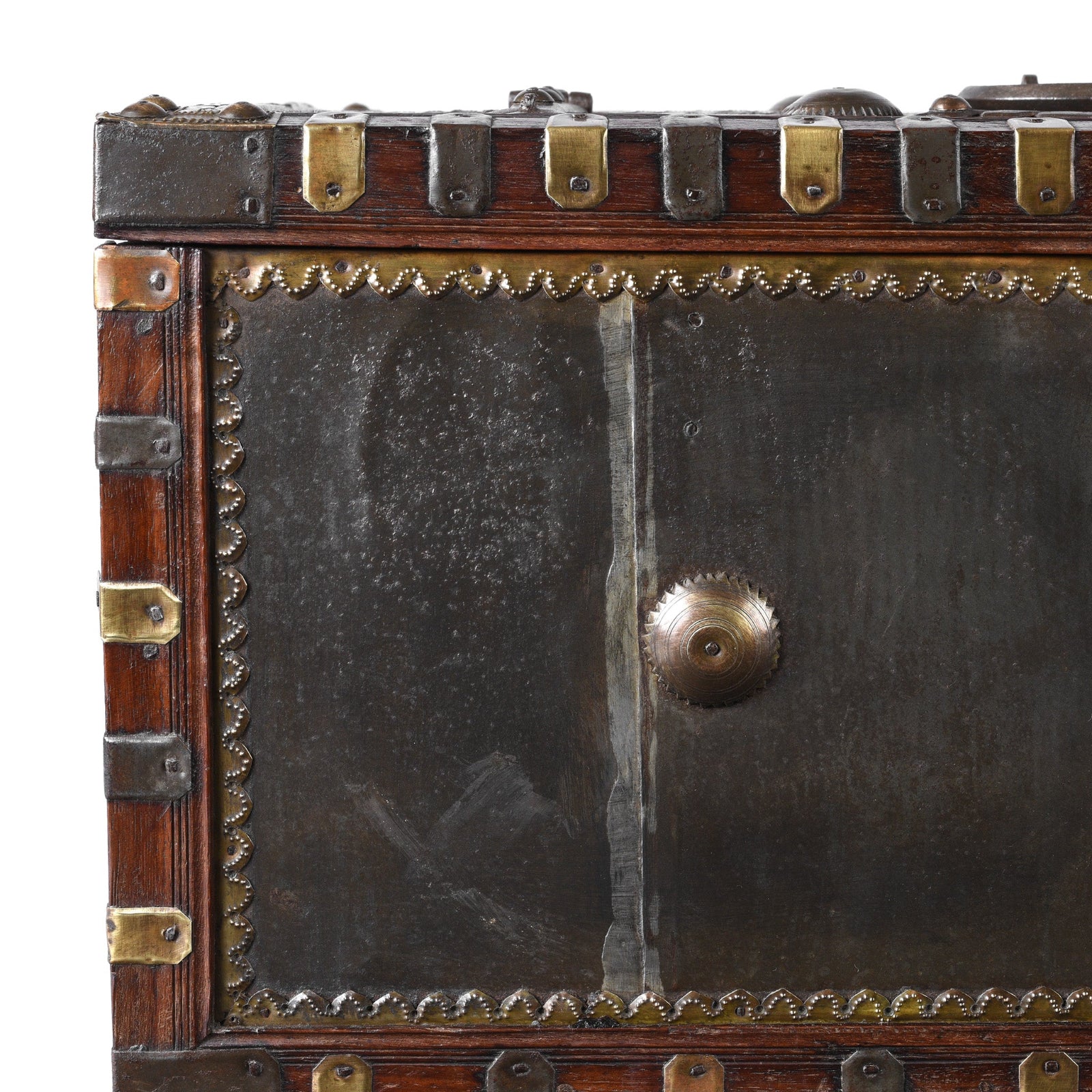Iron Clad Merchants Box From Shekhawati - 19th Century - Image 4