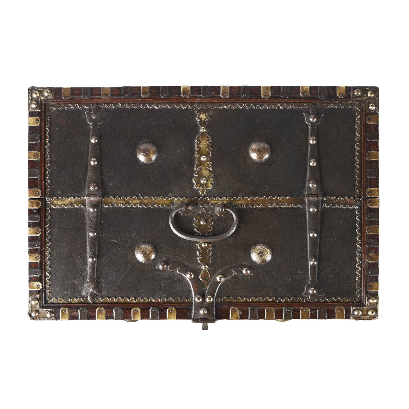 Iron Clad Merchants Box From Shekhawati - 19th Century - Image 5