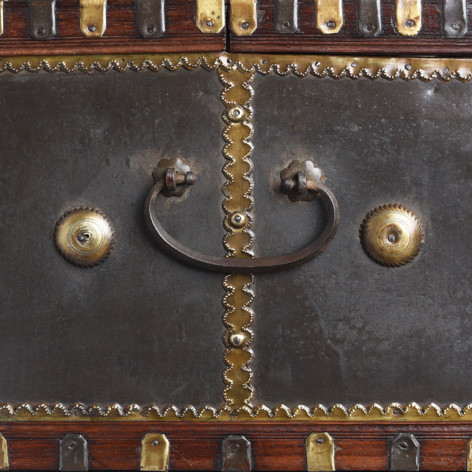 Iron Clad Merchants Box From Shekhawati - 19th Century - Image 7