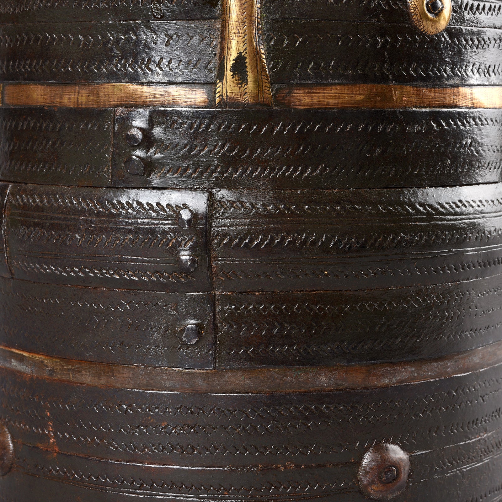 Iron & Brass South Indian Grain Measure - 19th Century - Image 3