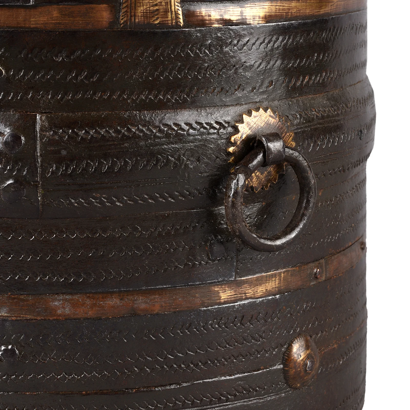 Iron & Brass South Indian Grain Measure - 19th Century - Image 4