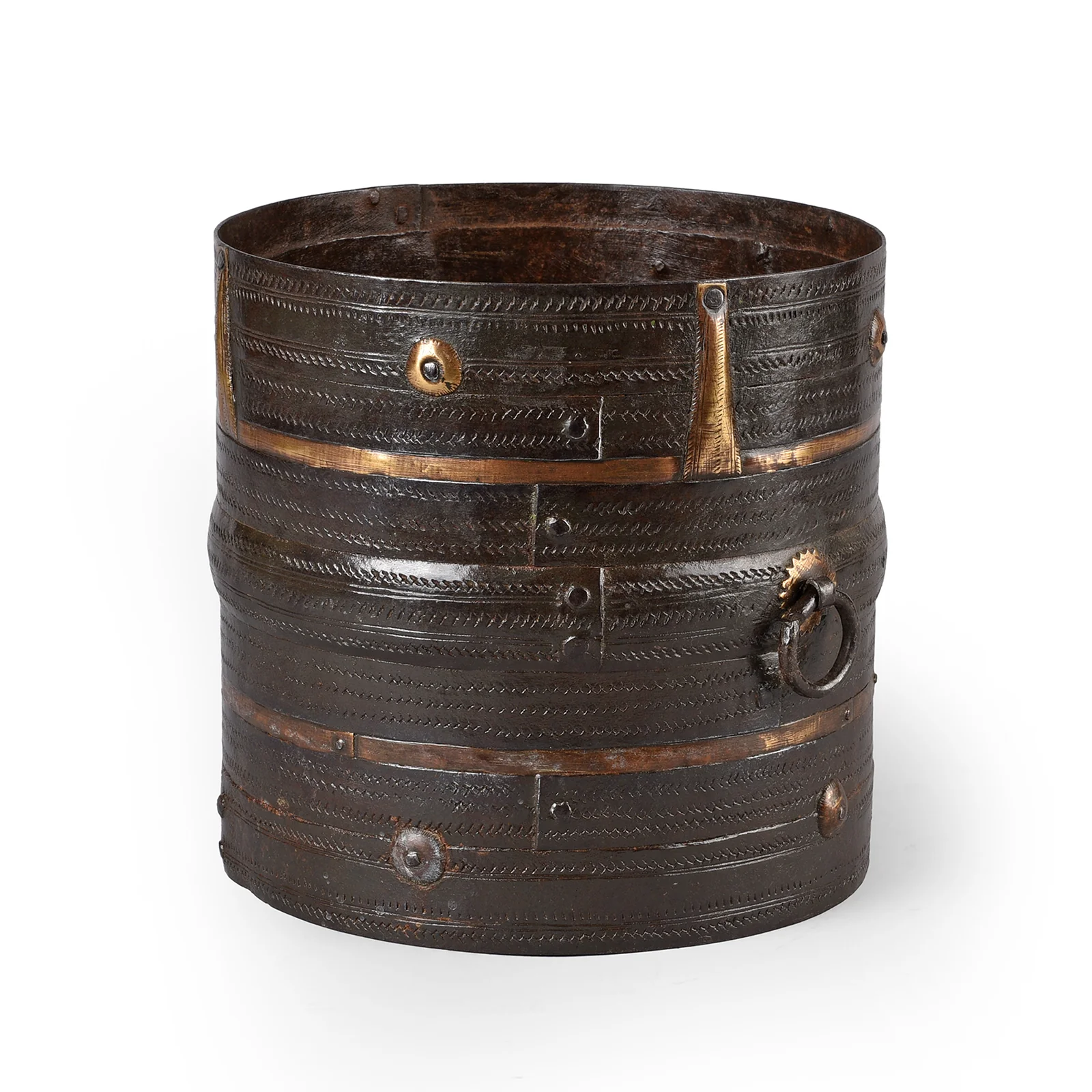 Iron & Brass South Indian Grain Measure - 19th Century - Image 5