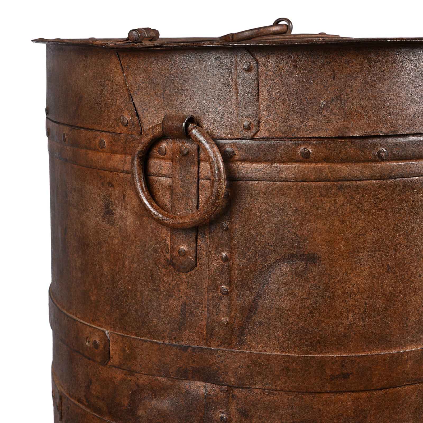 Iron Grain Storage Bin From Kutch - Ca 1920 - Image 5