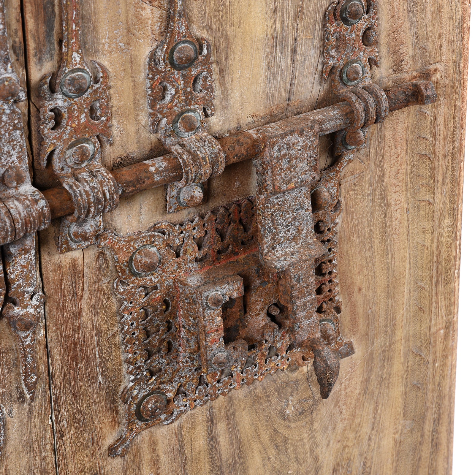 Old Kerala Door With Ornate Iron Lock - 19thC - Image 3