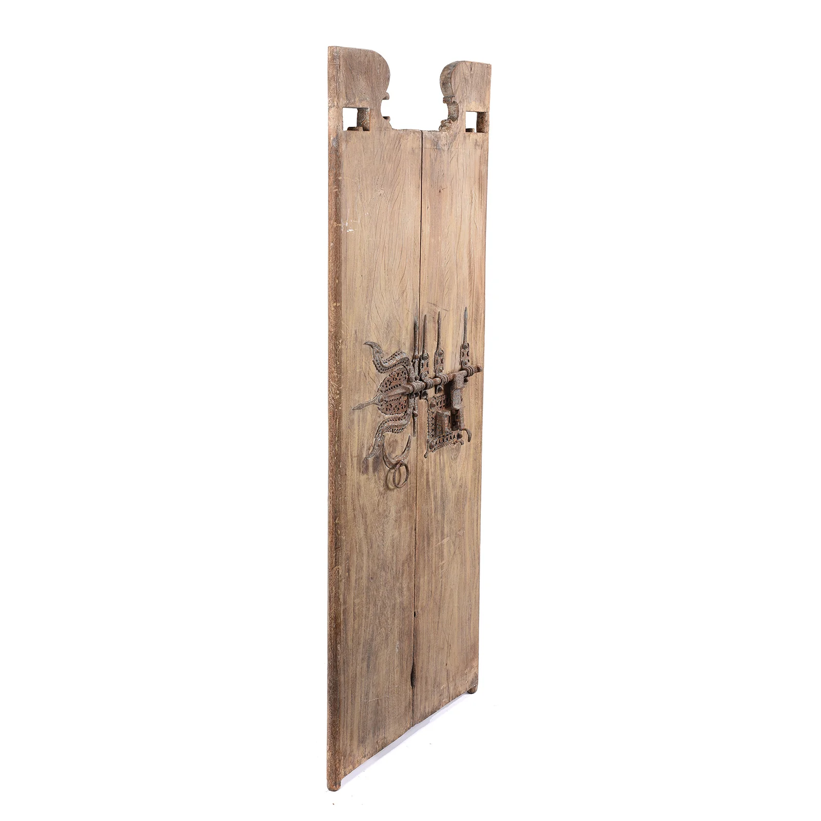 Old Kerala Door With Ornate Iron Lock - 19thC - Image 4