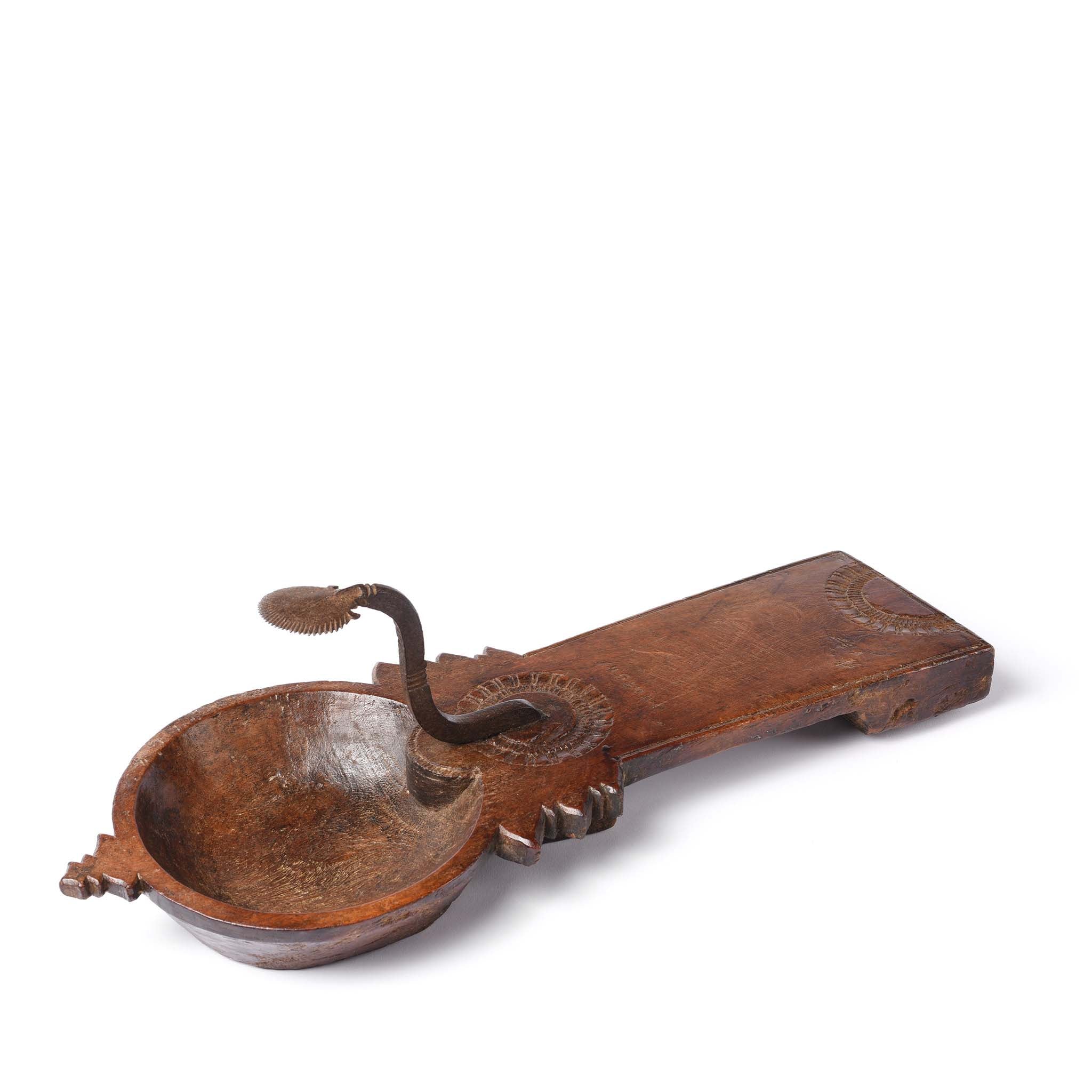 Jackfruit Wood Coconut Grater From Kerala - 19thC - Image 3