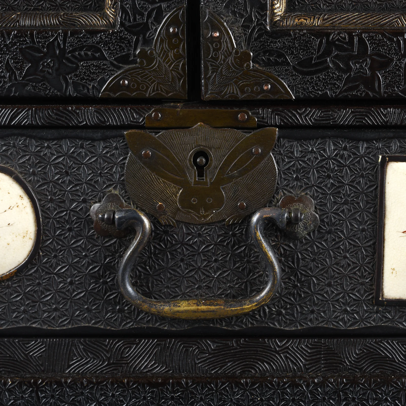 Japanese Black Lacquer Kodansu Jewellery Cabinet - Meiji Period - Image 19
