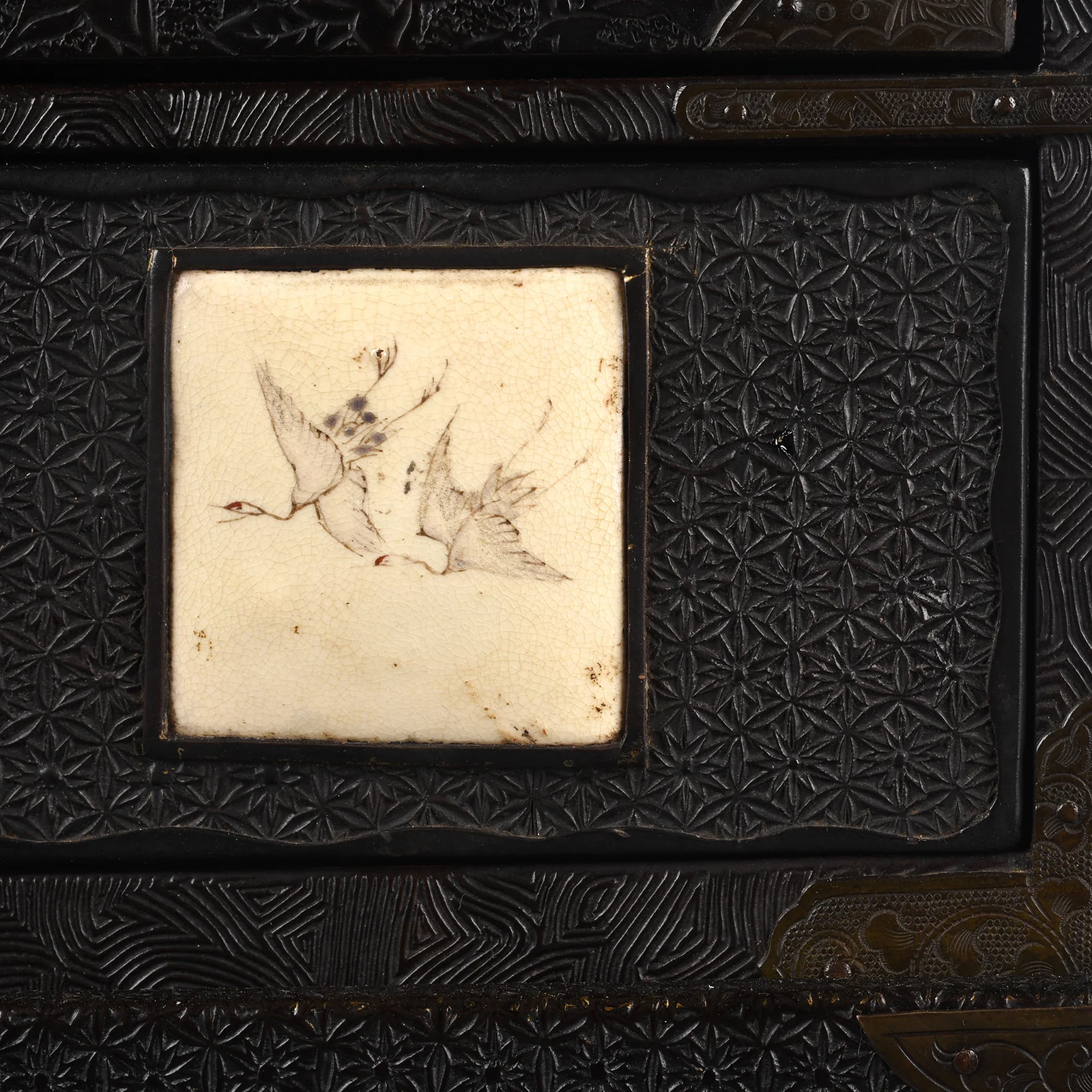 Japanese Black Lacquer Kodansu Jewellery Cabinet - Meiji Period - Image 20