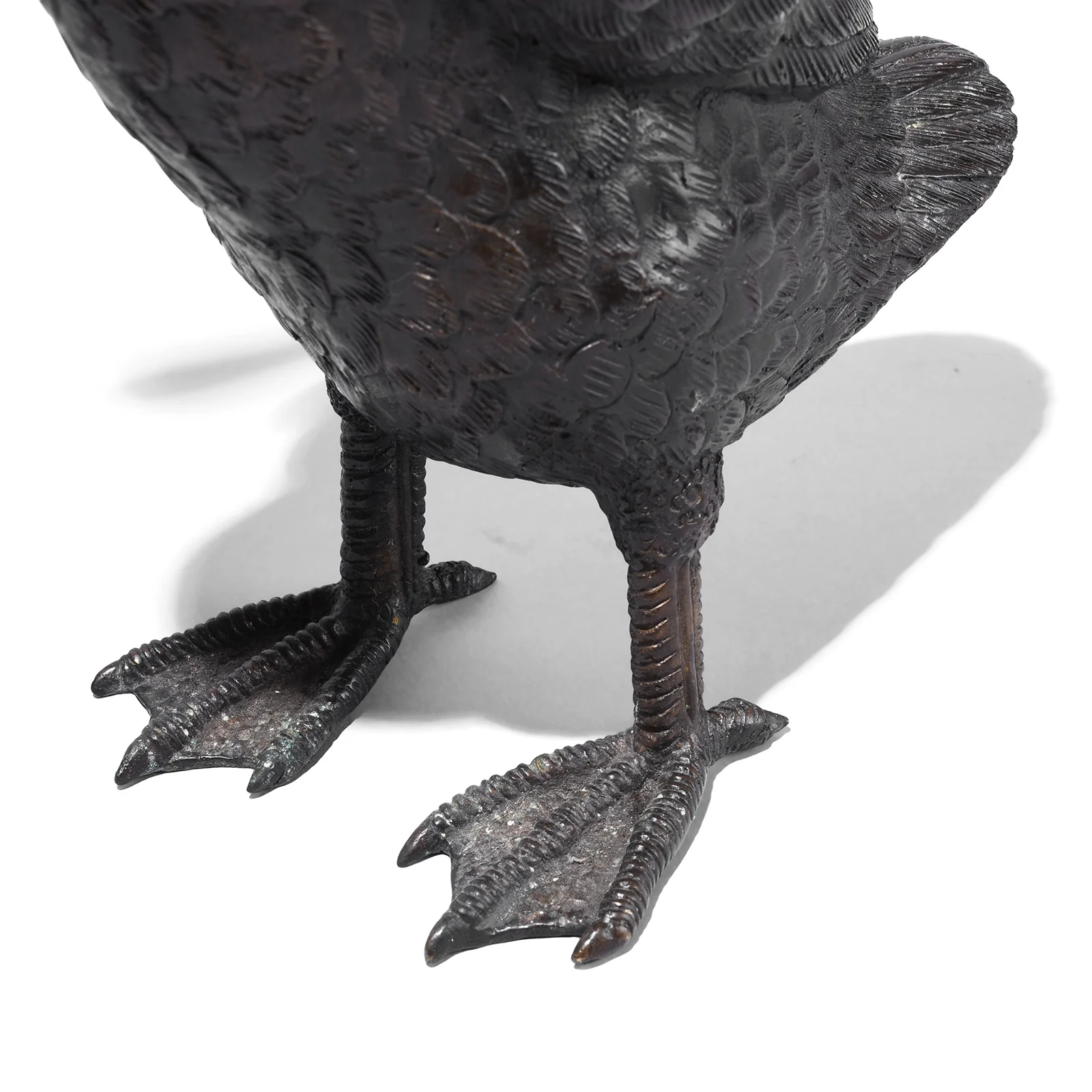 Japanese Bronze Duck Okimono - Meiji Era (Late 19thC) - Image 4