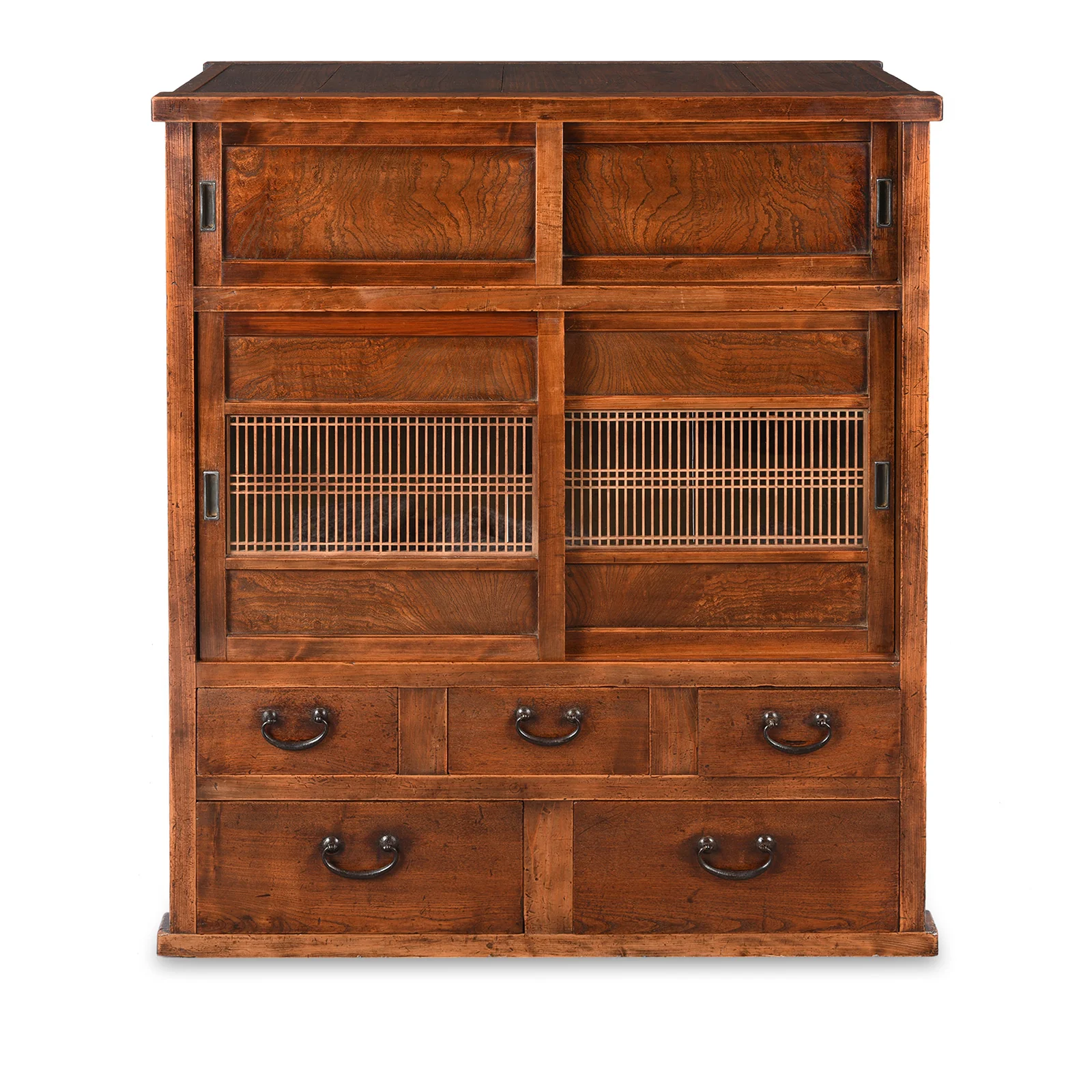 Japanese Keyaki Cha Dansu Chest - Meiji Era - Image 2