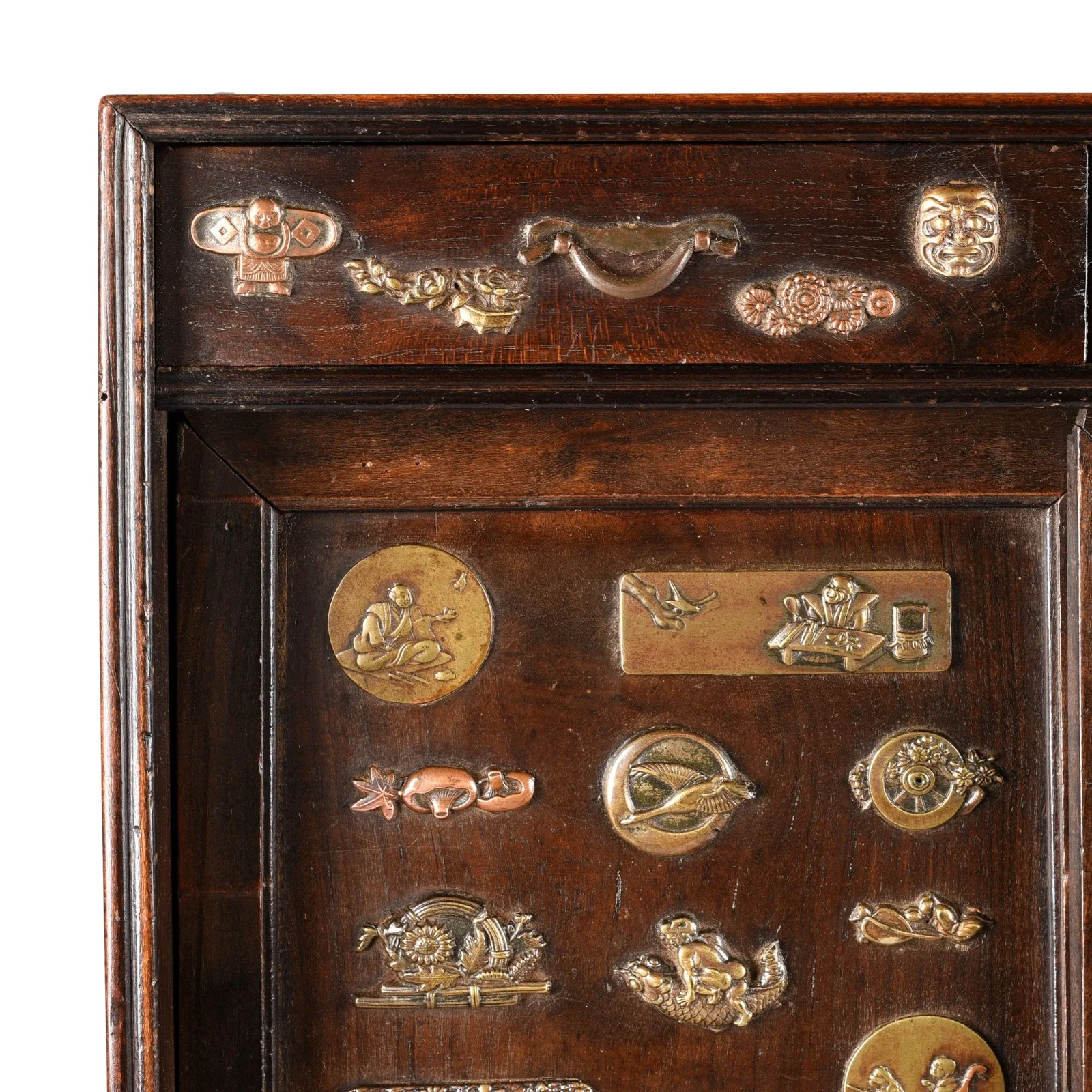 Japanese Menuki Decorated Cha Dansu - Meiji Period - Image 5
