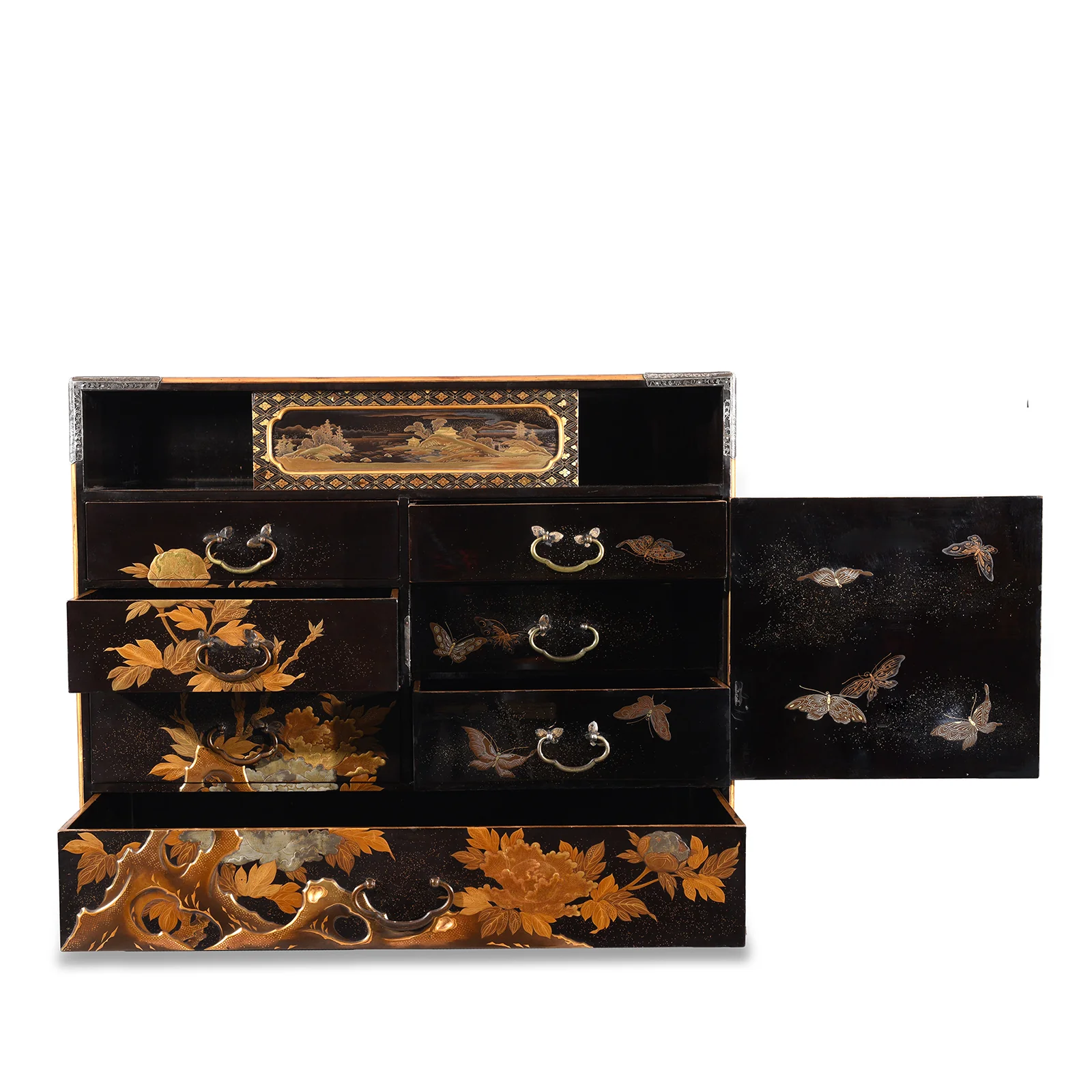 Japanese Gilt Lacquer Kodansu Jewellery Cabinet - Meiji Period - Image 4