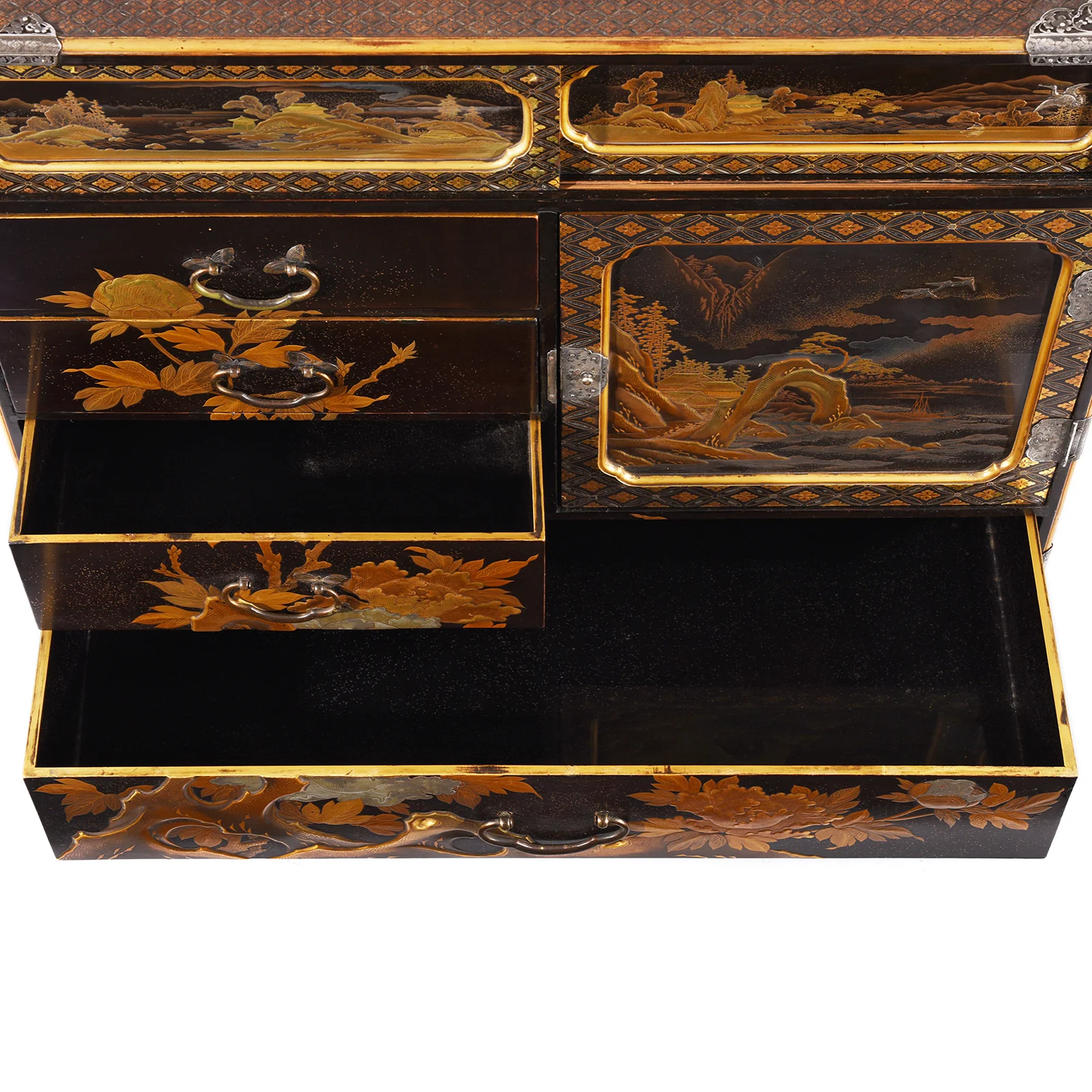 Japanese Gilt Lacquer Kodansu Jewellery Cabinet - Meiji Period - Image 6