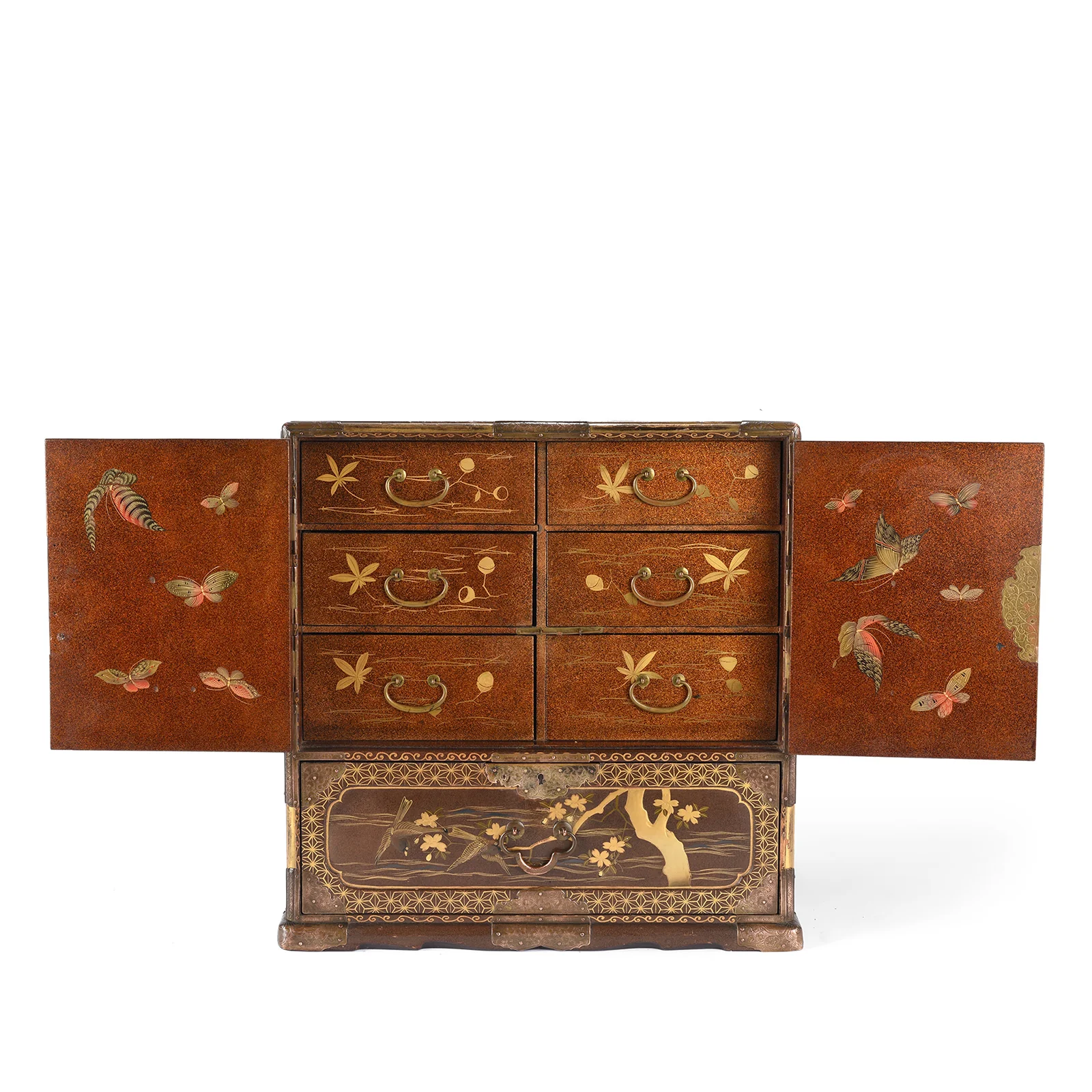 Japanese Gilt Lacquer Kodansu Jewellery Cabinet - Meiji Period - Image 2