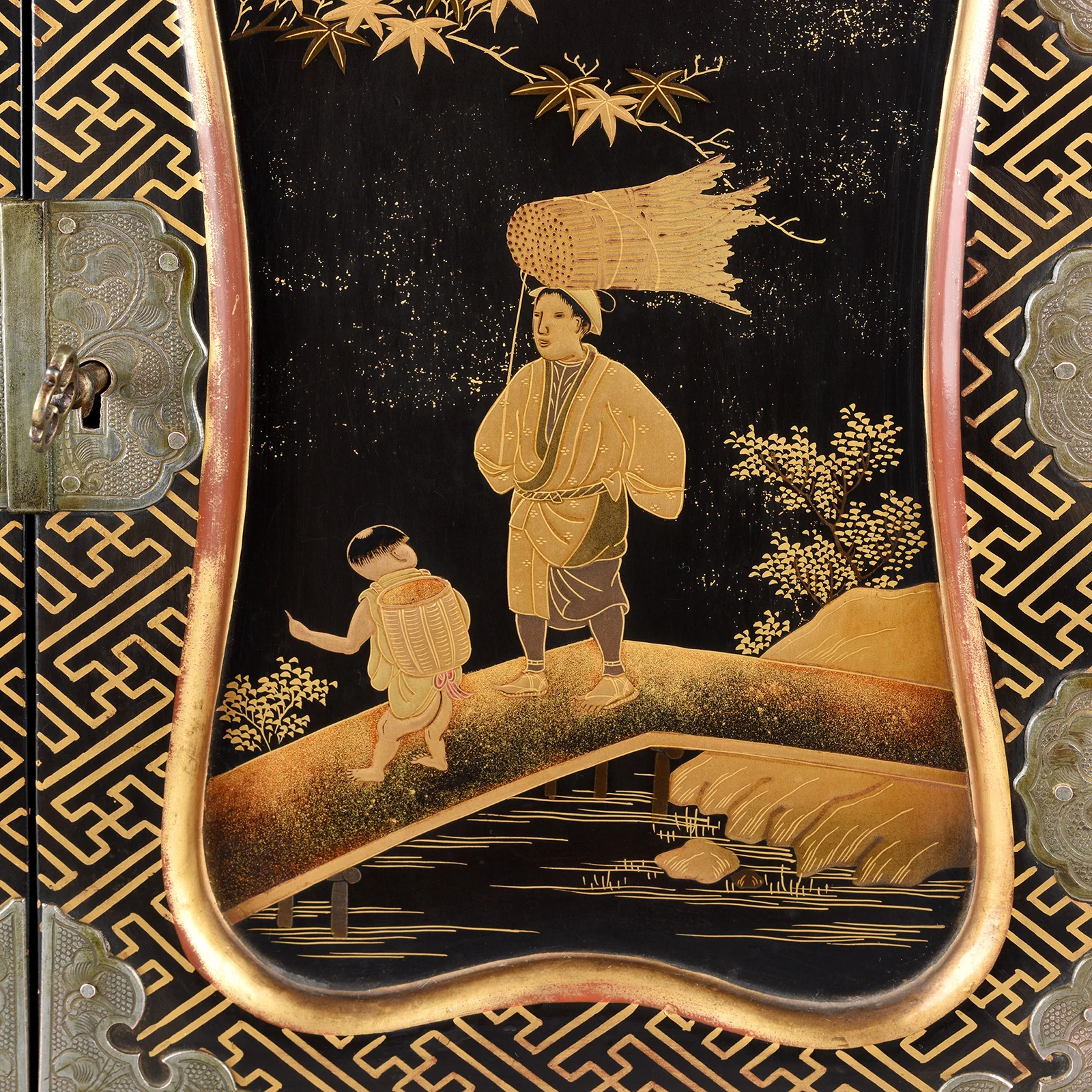Japanese Gilt Lacquer Kodansu Jewellery Cabinet - Meiji Period - Image 13