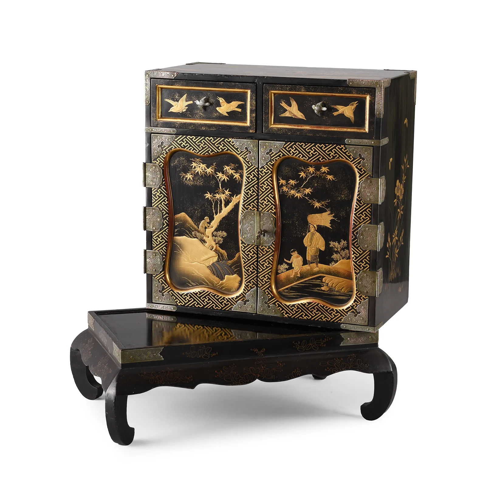 Japanese Gilt Lacquer Kodansu Jewellery Cabinet - Meiji Period - Image 5