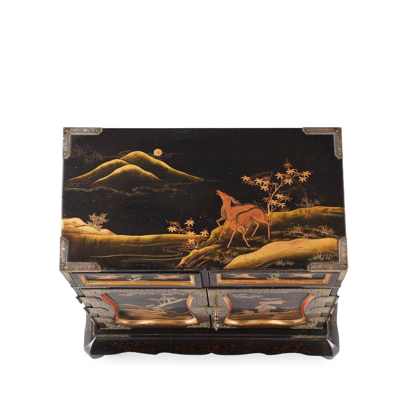 Japanese Gilt Lacquer Kodansu Jewellery Cabinet - Meiji Period - Image 7