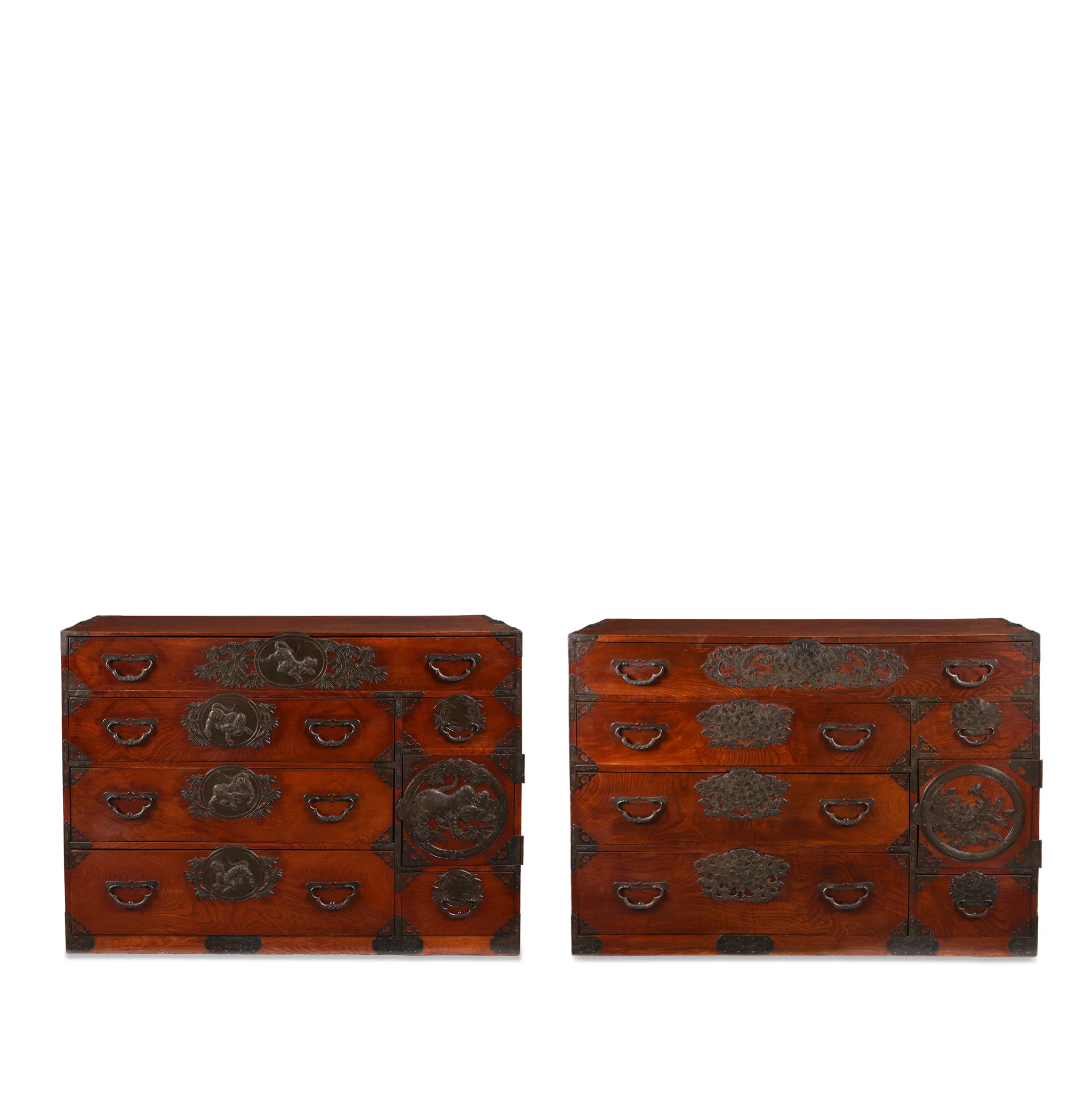 'His & Hers' Isho Dansu from Sendai Province - Late 19thC - Image 16