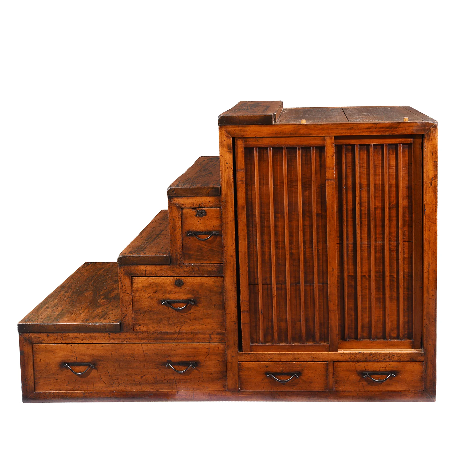 Japanese Kaidan Dansu (Step Tansu) - Meiji Period - Image 10