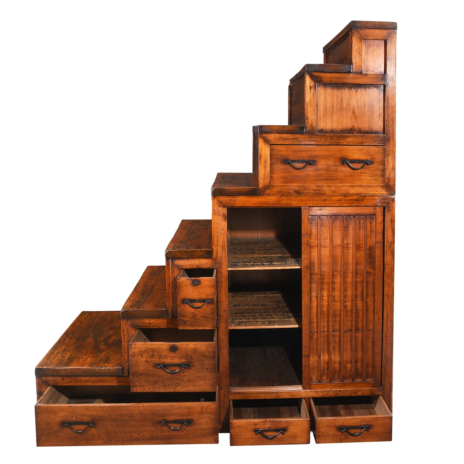 Japanese Kaidan Dansu (Step Tansu) - Meiji Period - Image 3