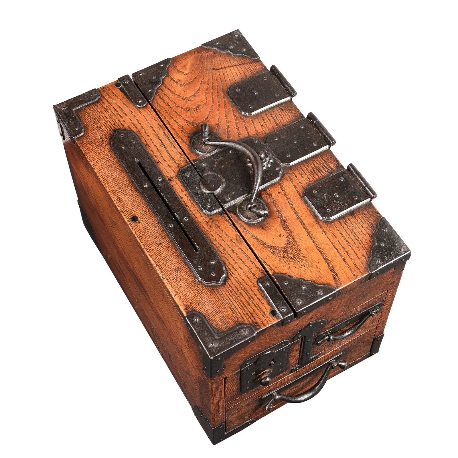 Japanese Keyaki Zenibako Money Box - 19thC - Image 4