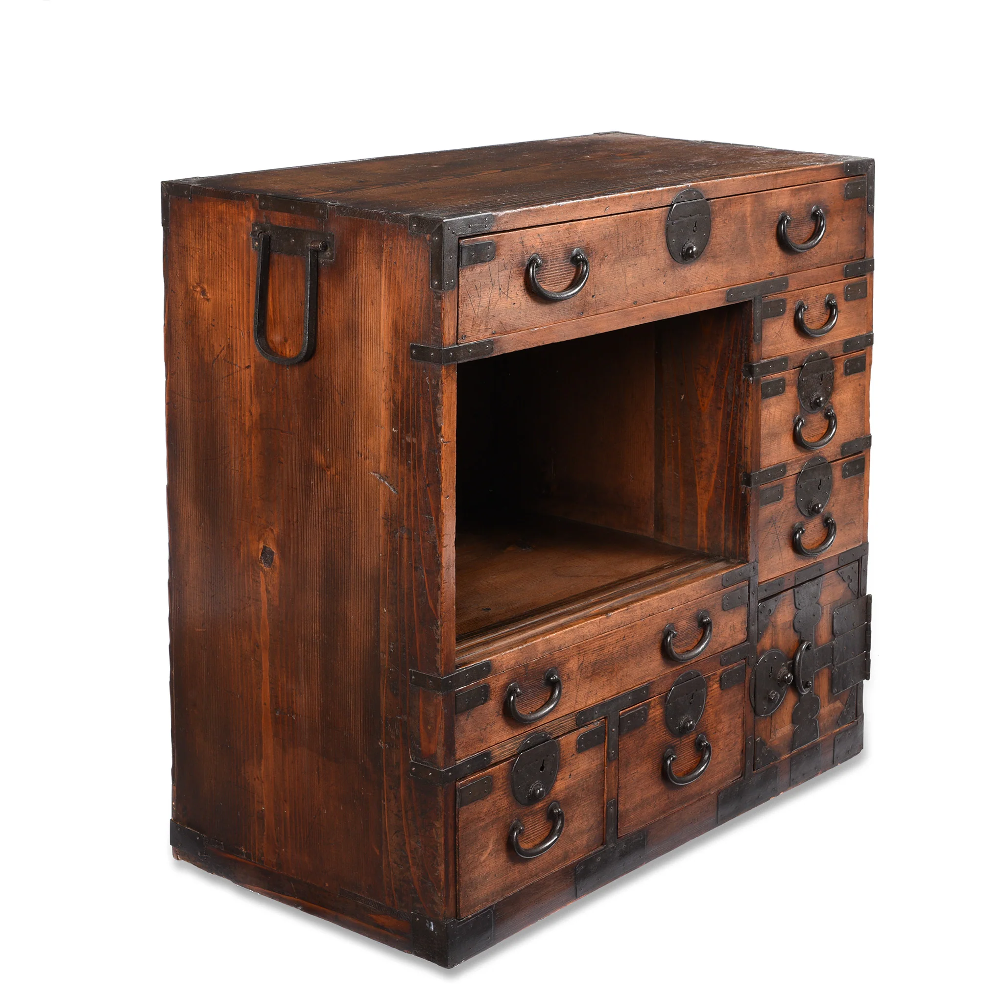 Japanese Side Tansu - Edo Period - Image 3