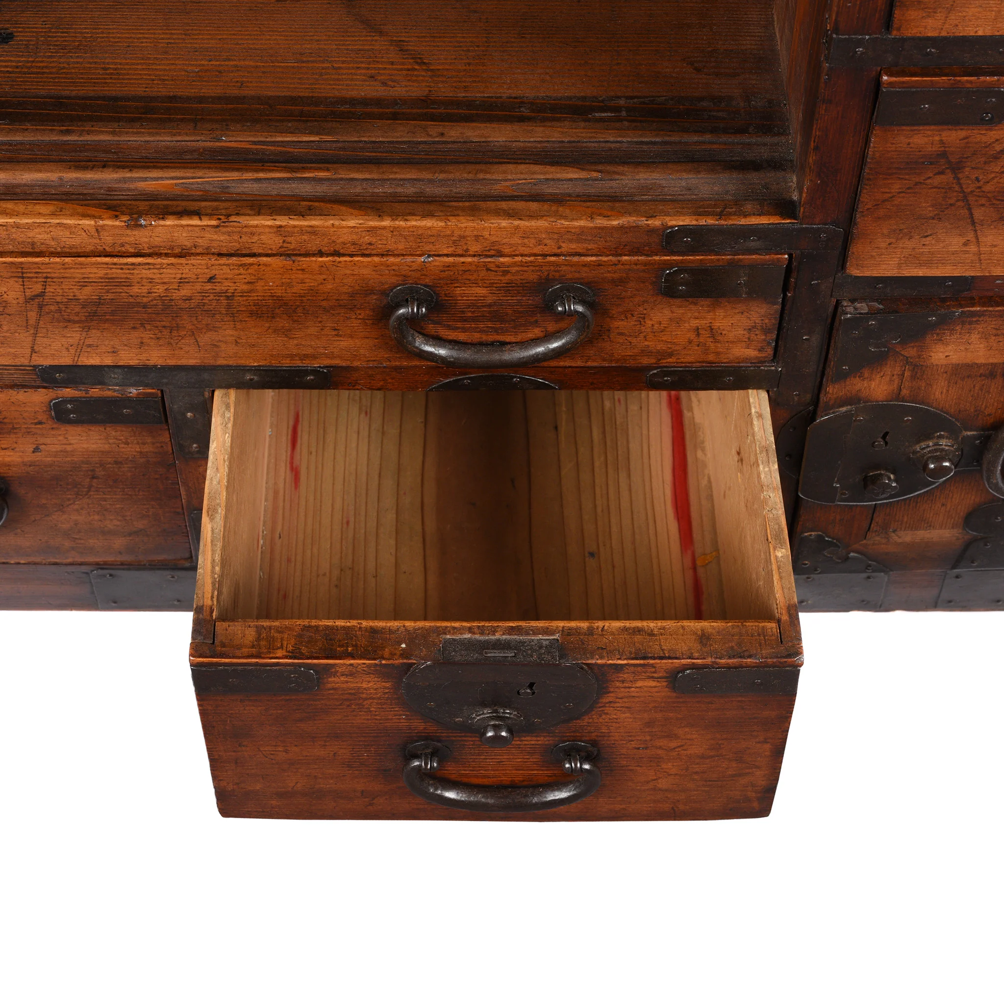 Japanese Side Tansu - Edo Period - Image 8