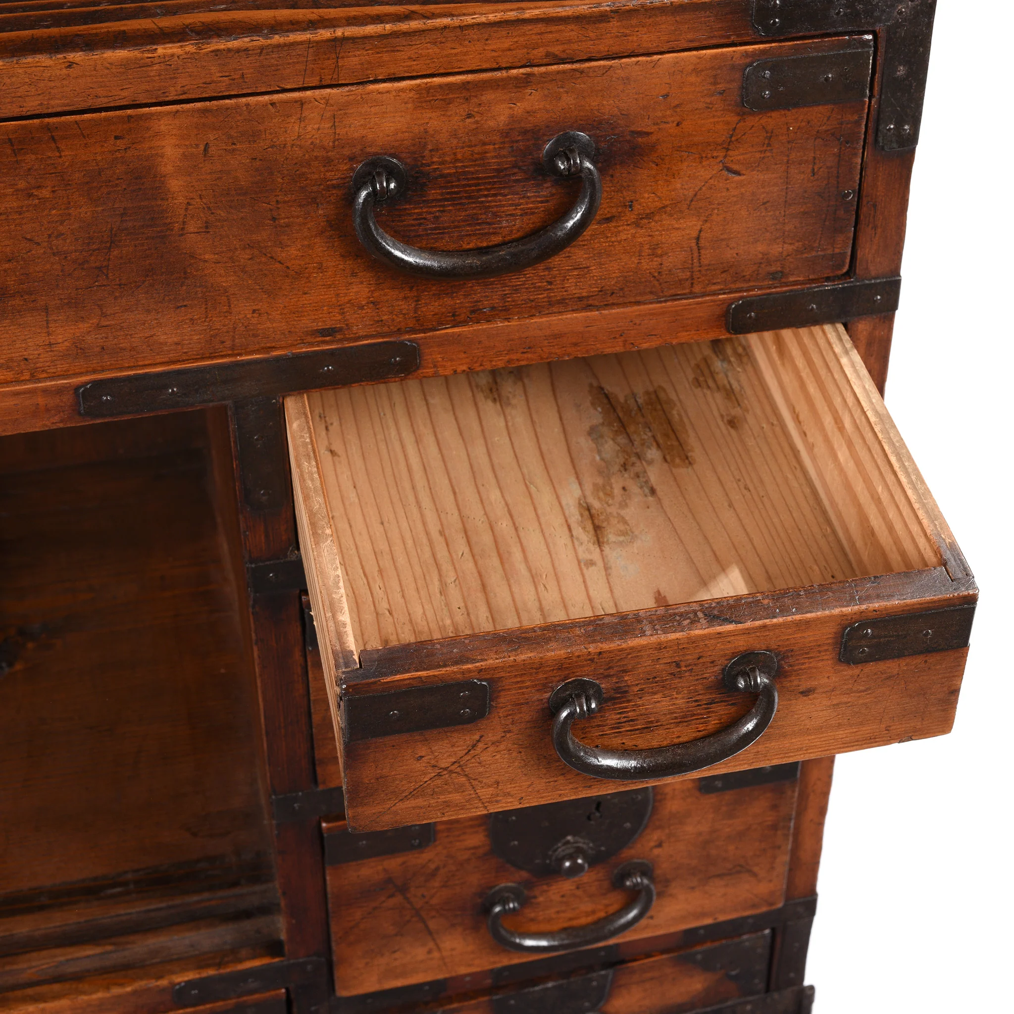 Japanese Side Tansu - Edo Period - Image 9