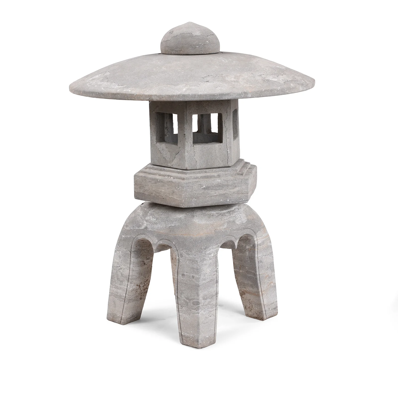 Japanese Style Yukimi Stone Snow Lantern - Image 2