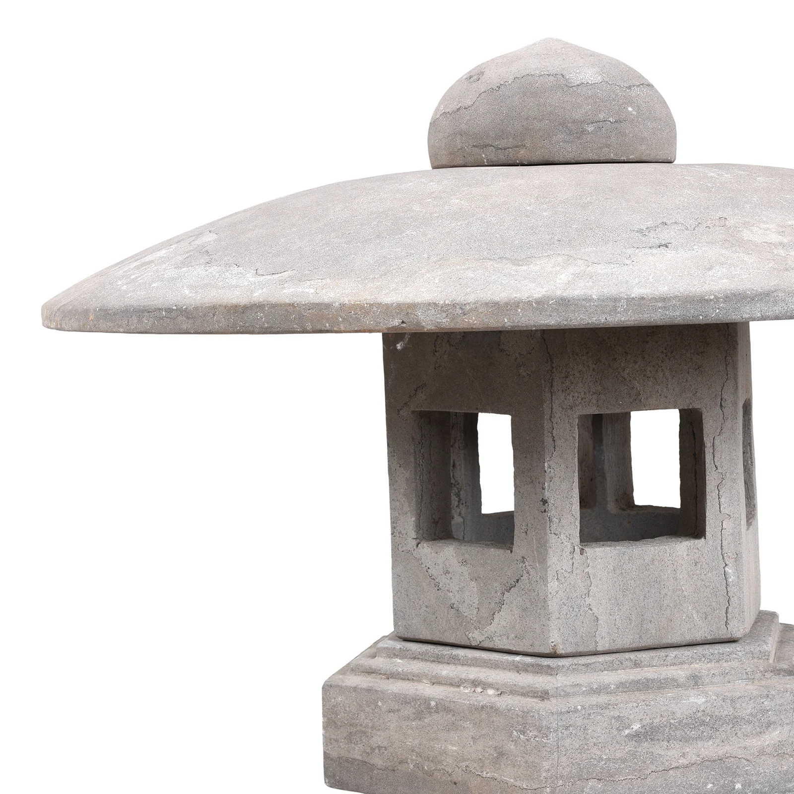 Japanese Style Yukimi Stone Snow Lantern - Image 5