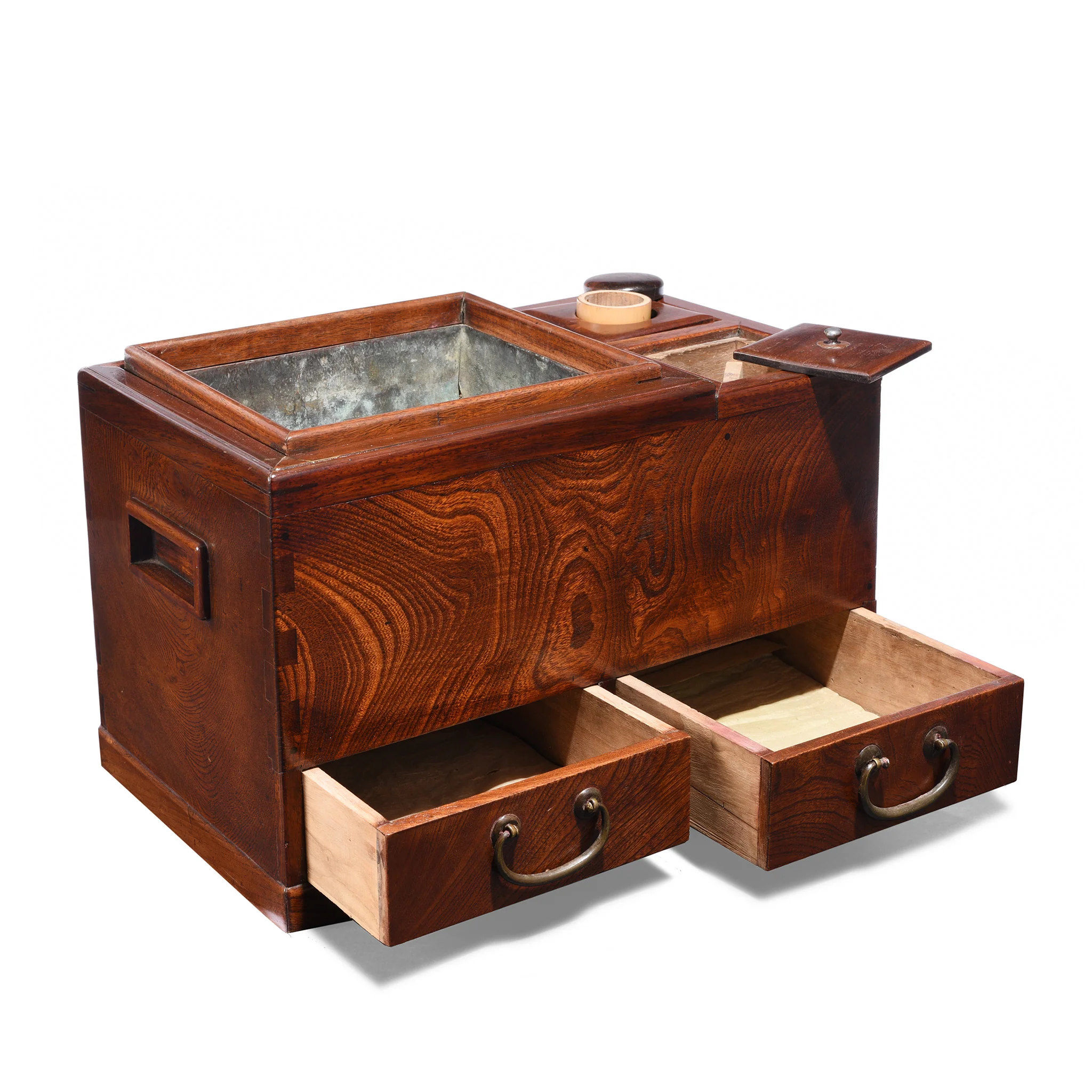 Japanese Zelkova Hibachi - Early 20th Century - Image 2