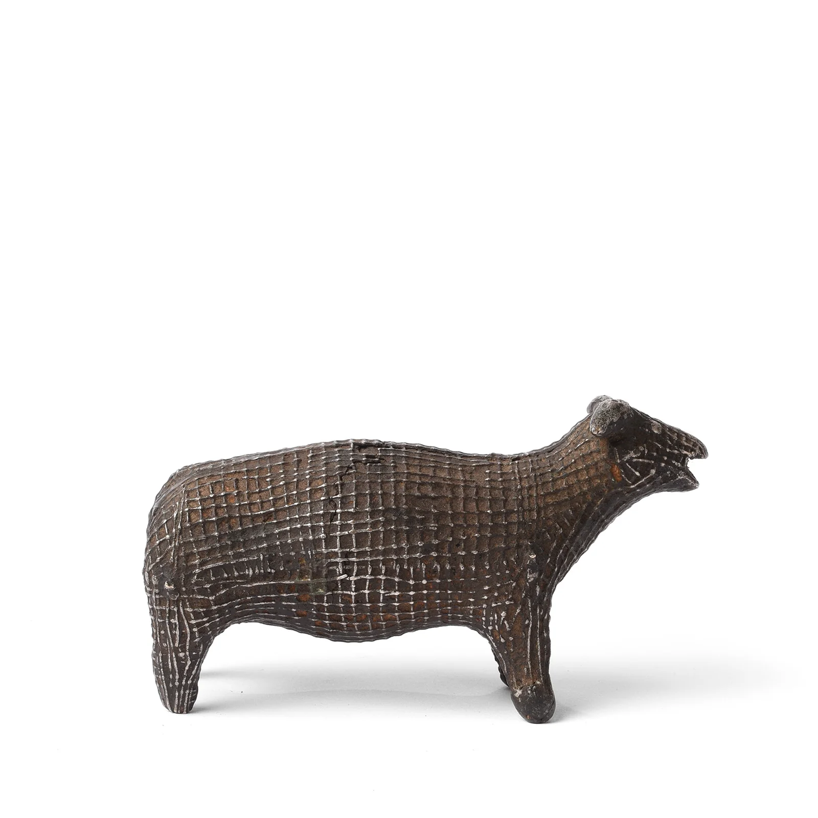 Kondh Dhokra Bronze Zebu Bull From Orissa - 19th Century