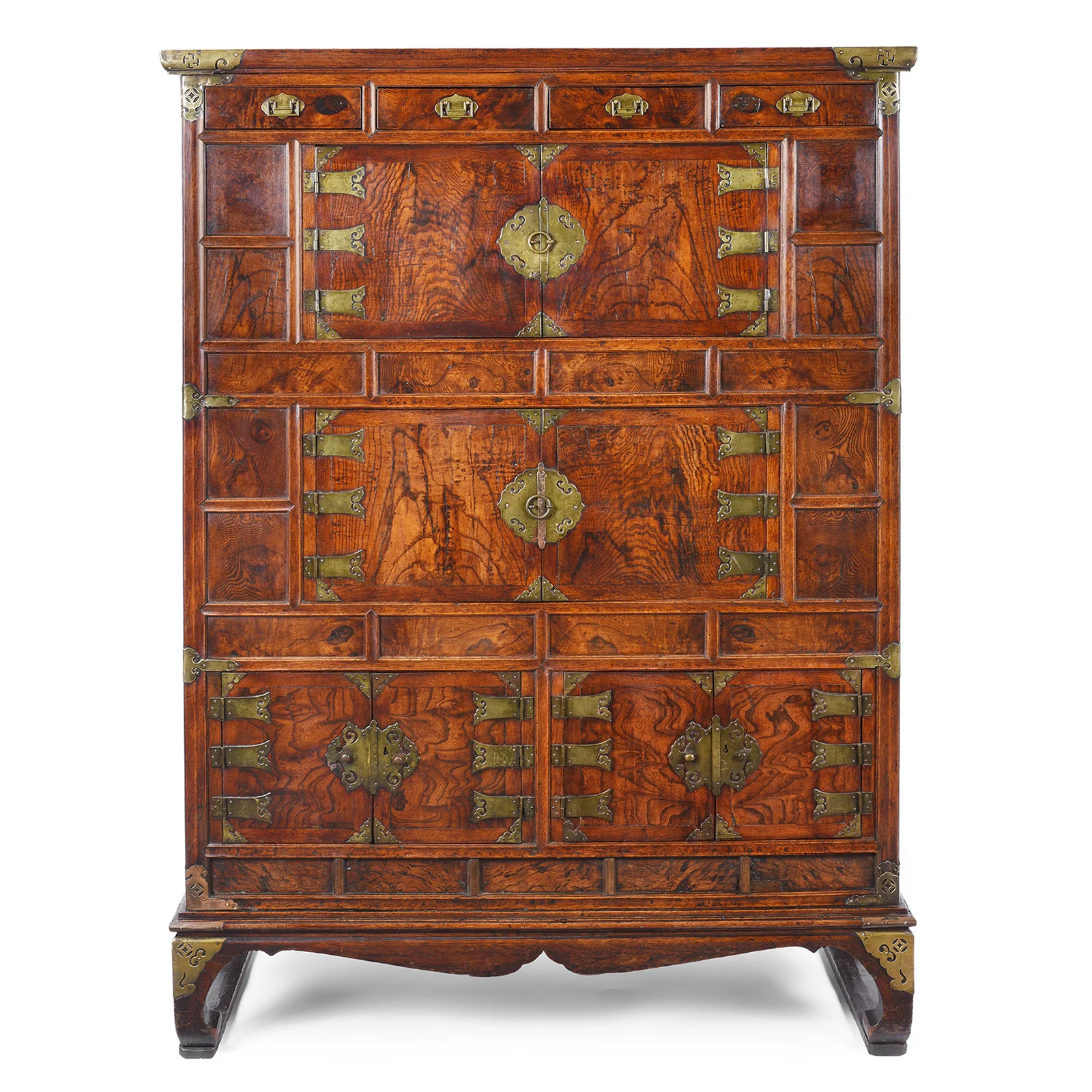 Korean Mandarin Duck Jang Cabinet - 19th Century