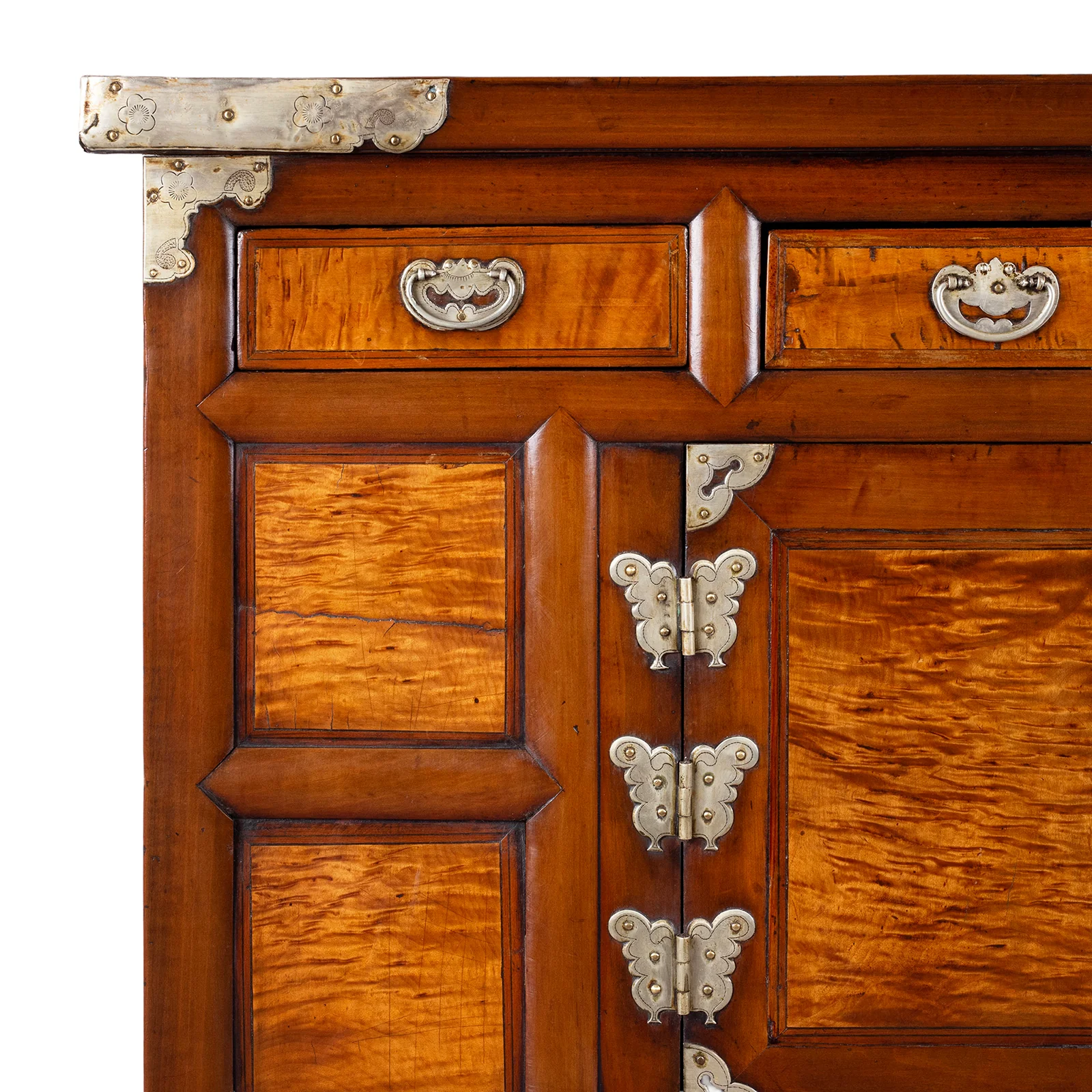 Korean Morijang Burr Maple Side Cabinet - Ca 1920 - Image 5