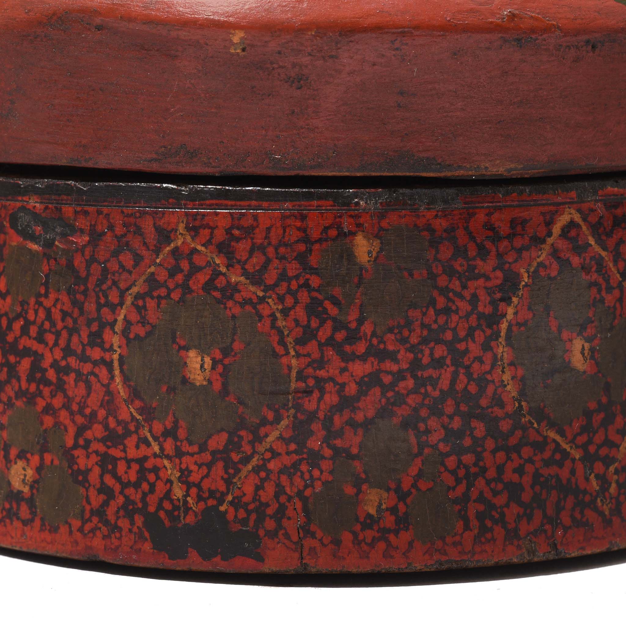 Old Painted Lacquer Pot From Rajasthan - Early 20thC - Image 4