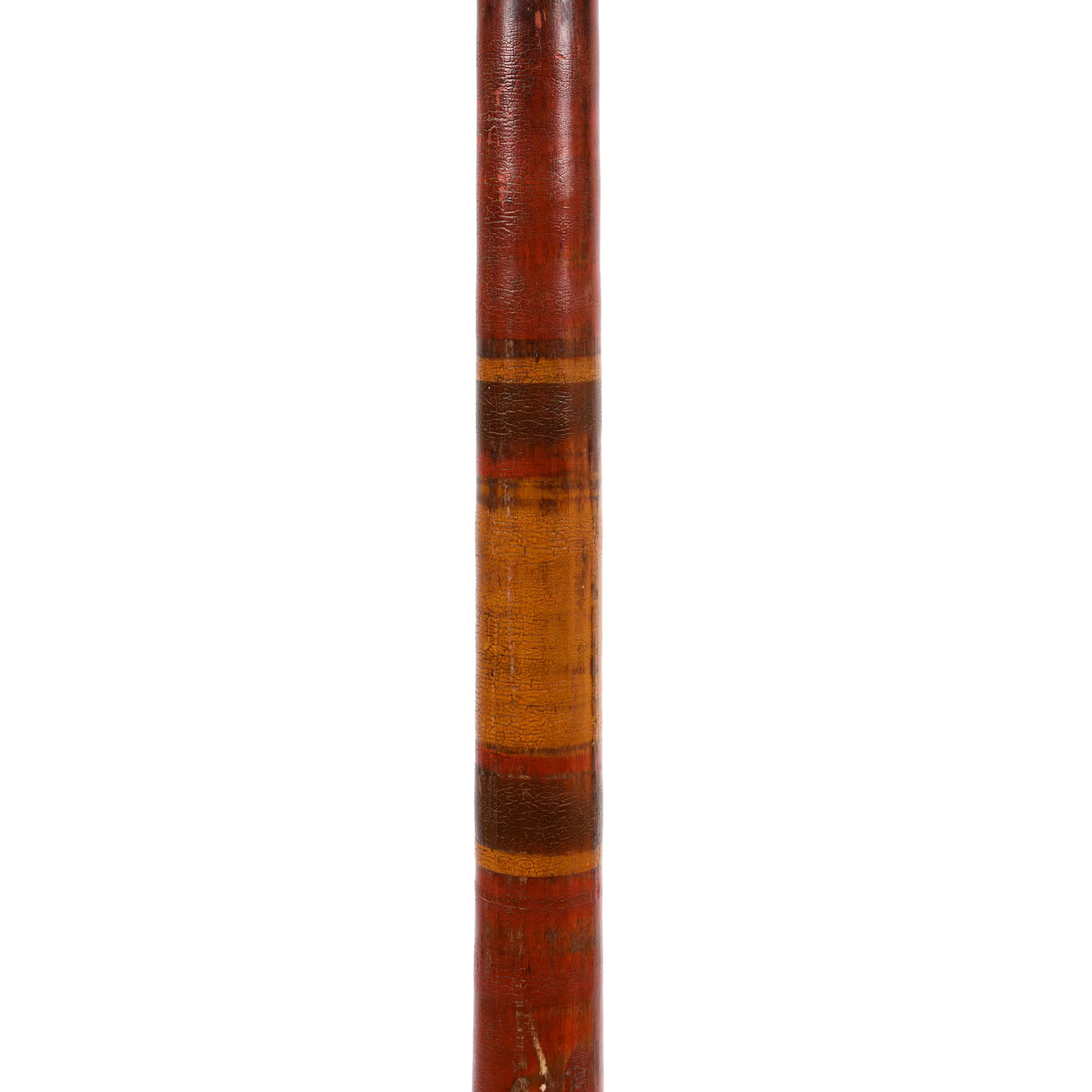 Lacquered Indian Floor Standing Candle Stick From Rajasthan - Ca 1920 - Image 2