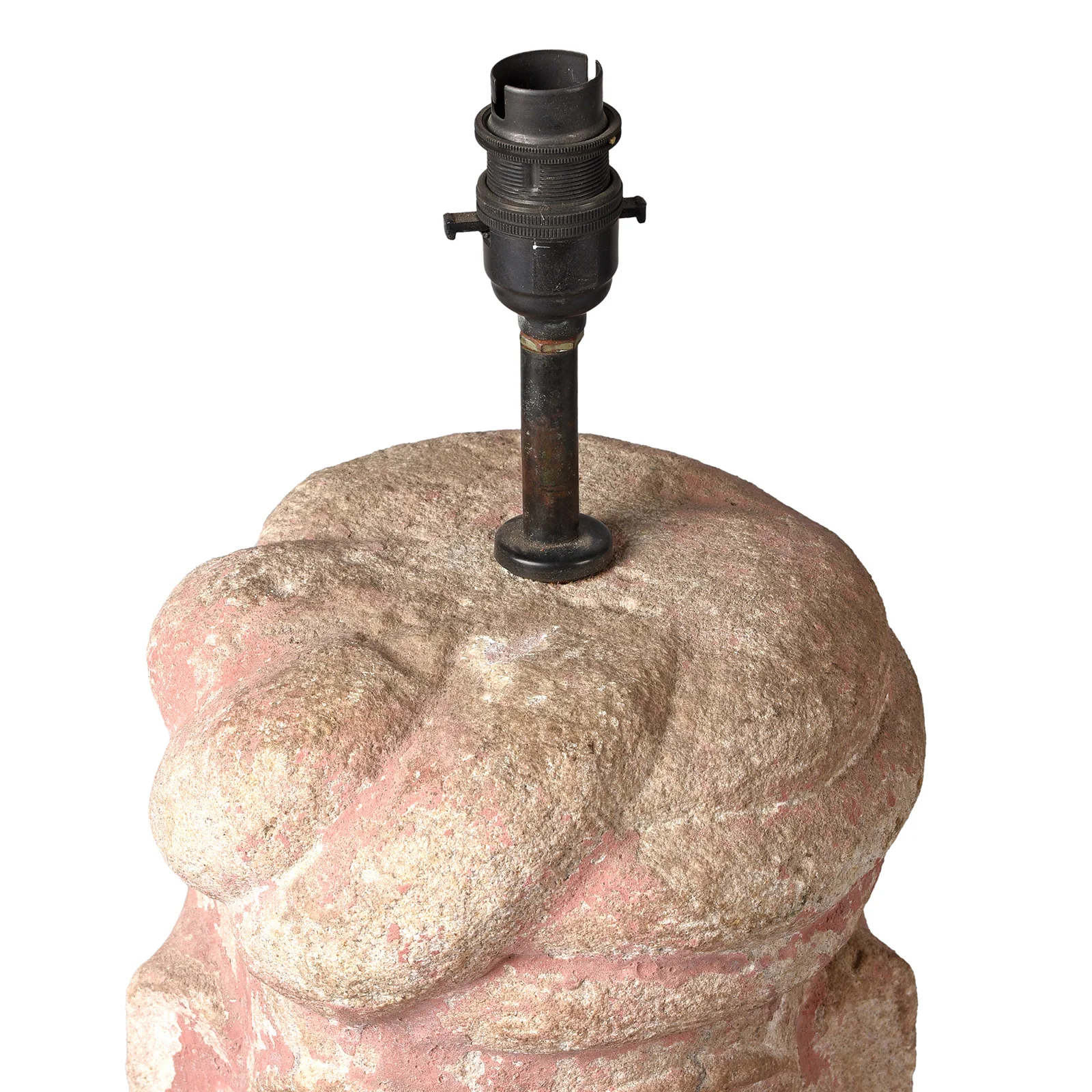 Rajasthani Stone Head Table Lamp - Image 5