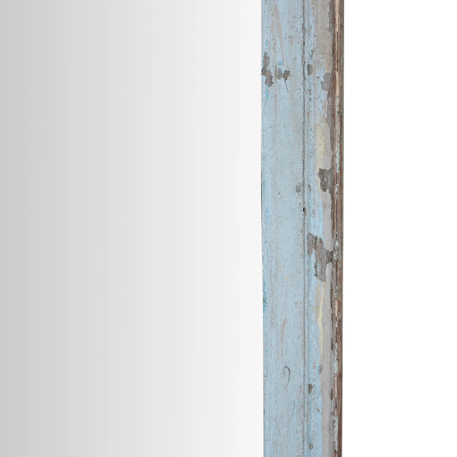 Large Blue Painted Mirror Made From Reclaimed Teak - Image 6