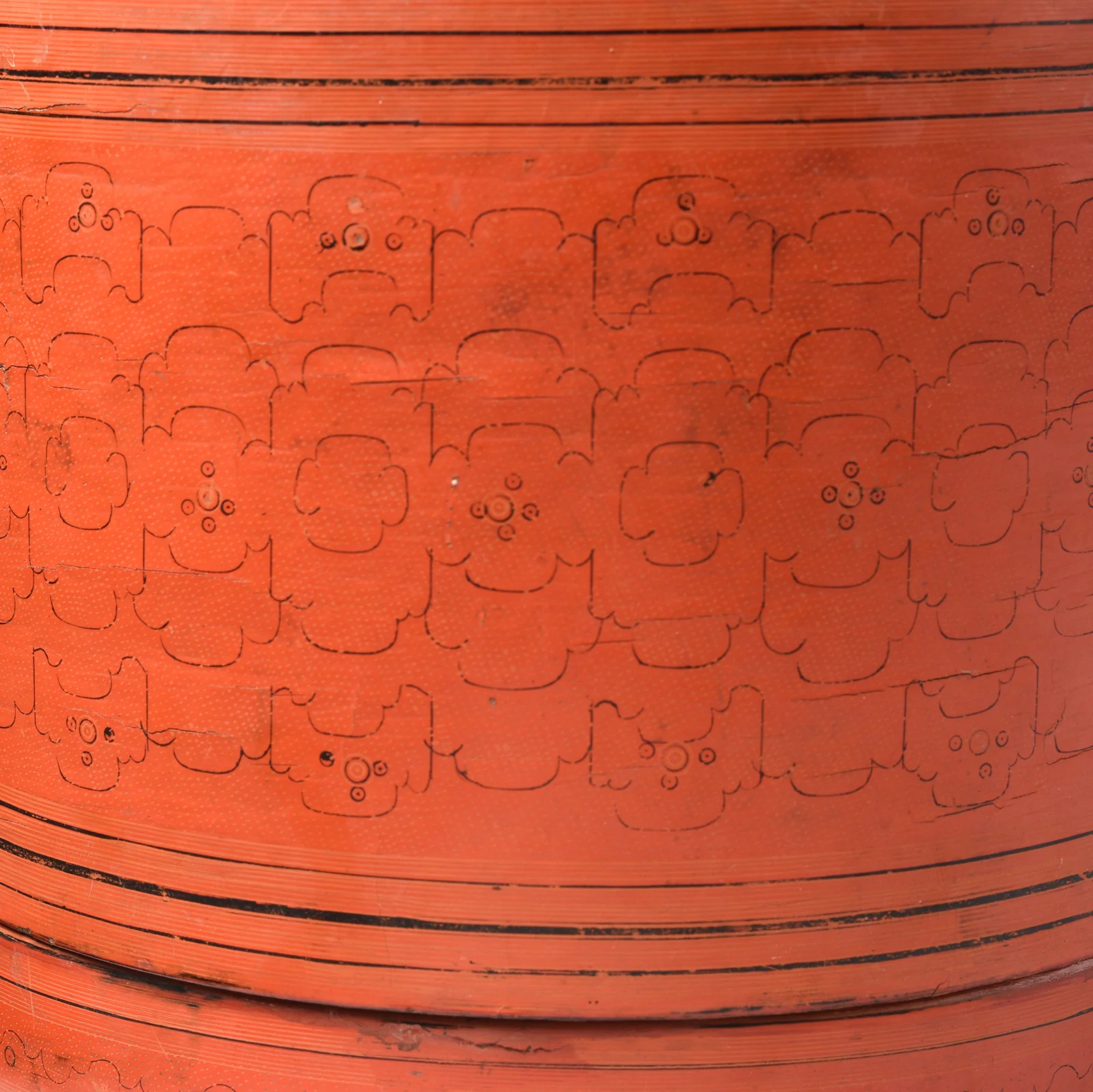 Large Burmese Lacquer Tiffin Box - Ca 1910 - Image 5