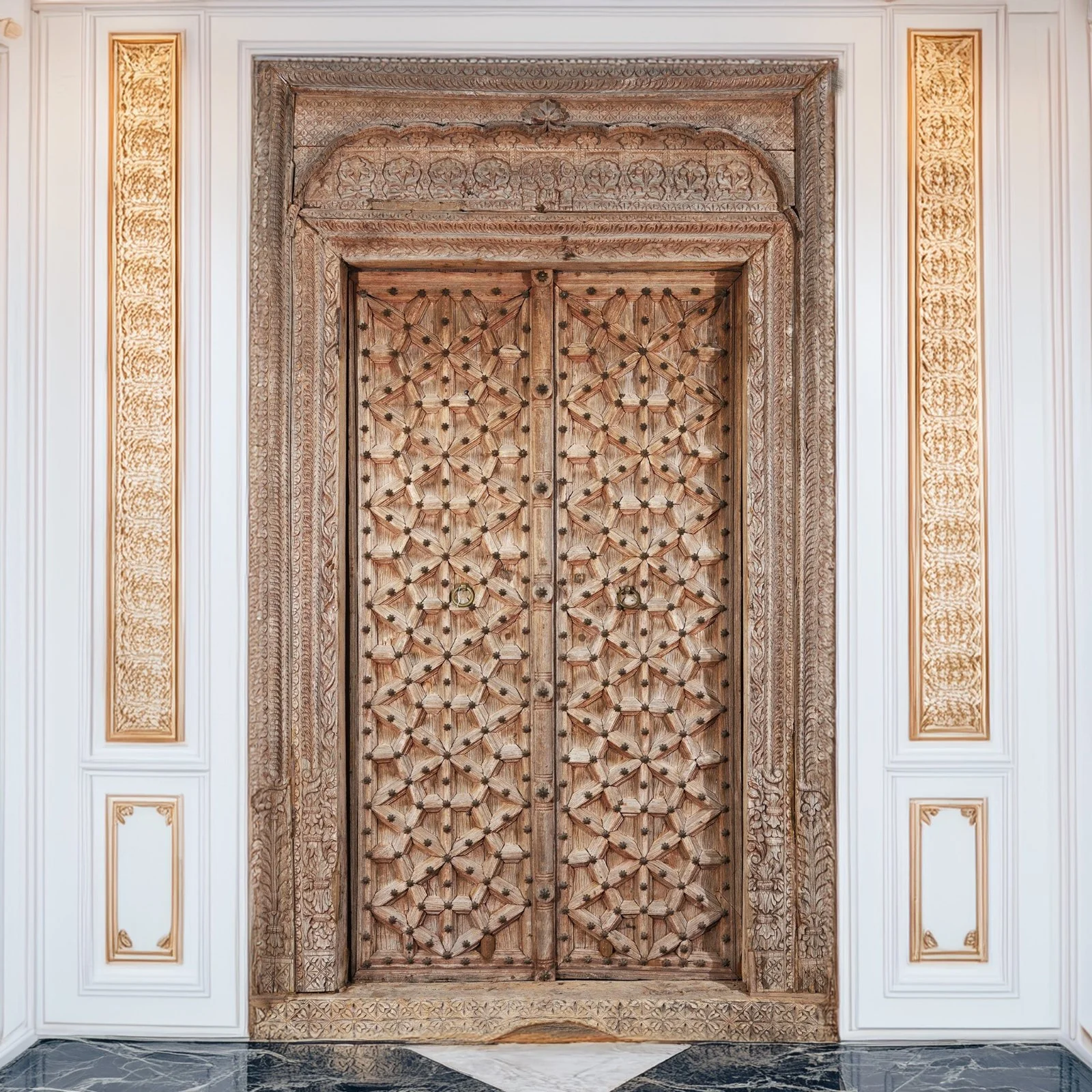 Large Indian Door From Punjab - 19th Century