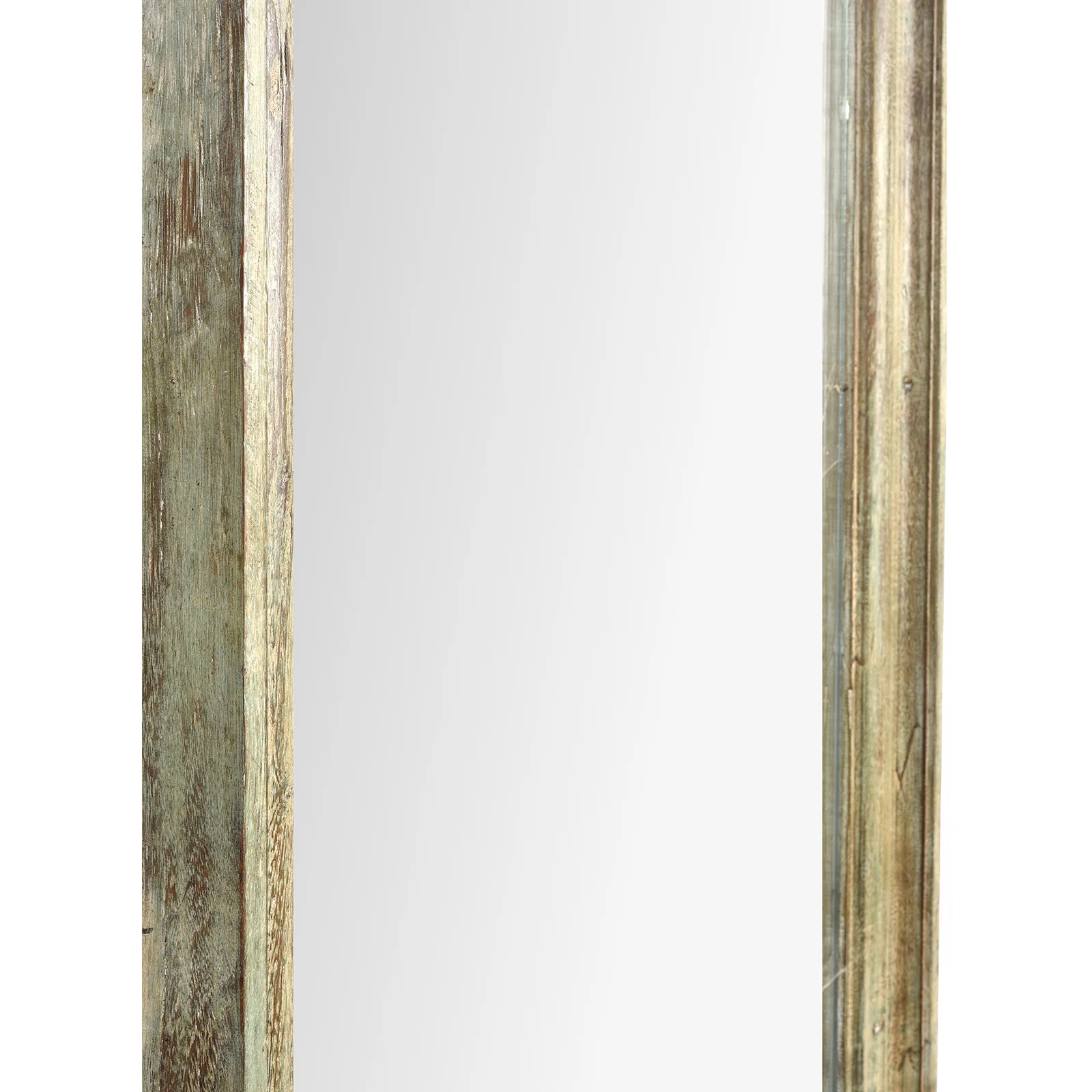 Large Green Painted Mirror Made From Reclaimed Teak - Image 5