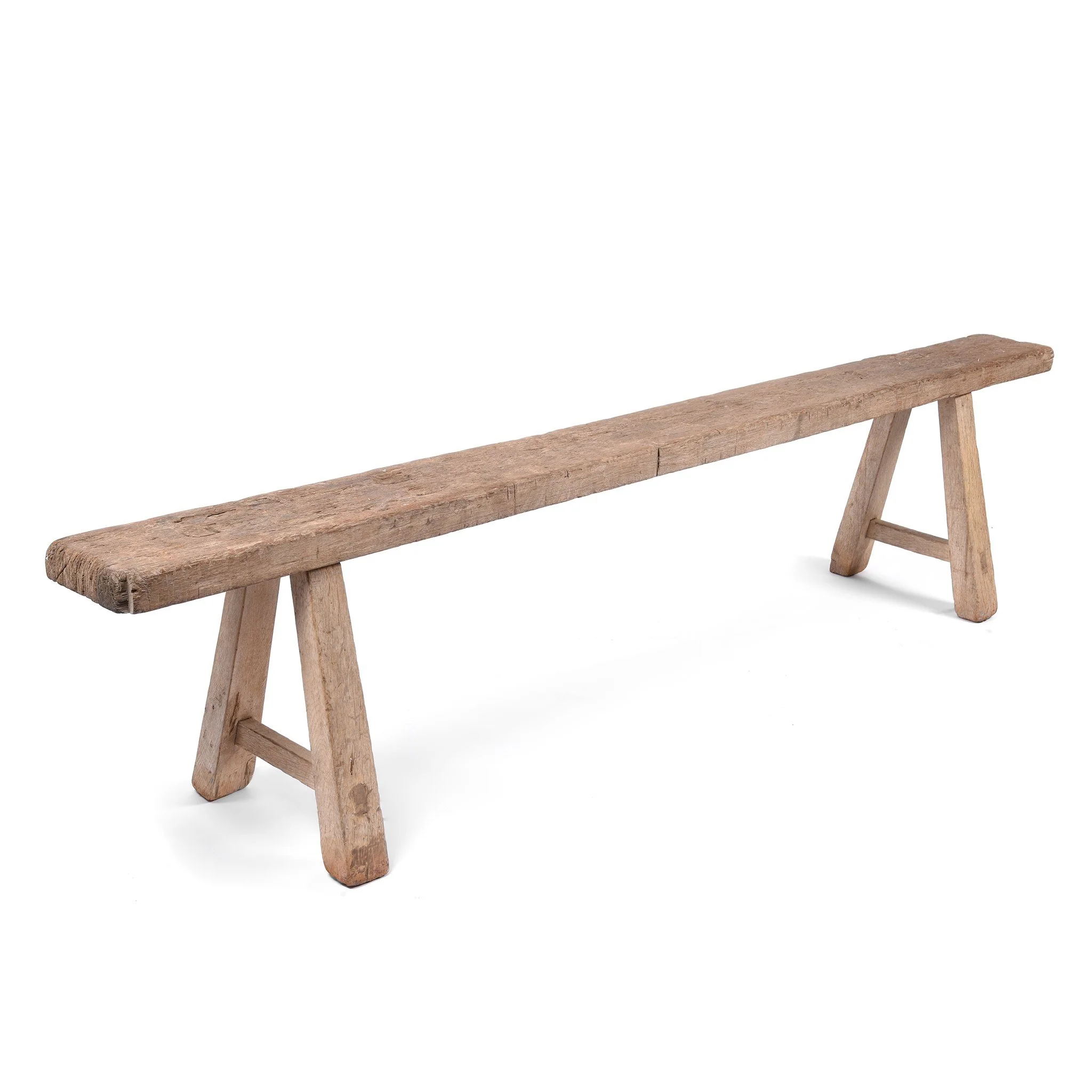 Farmhouse Chinese Bench From Henan - 19thC - Image 5