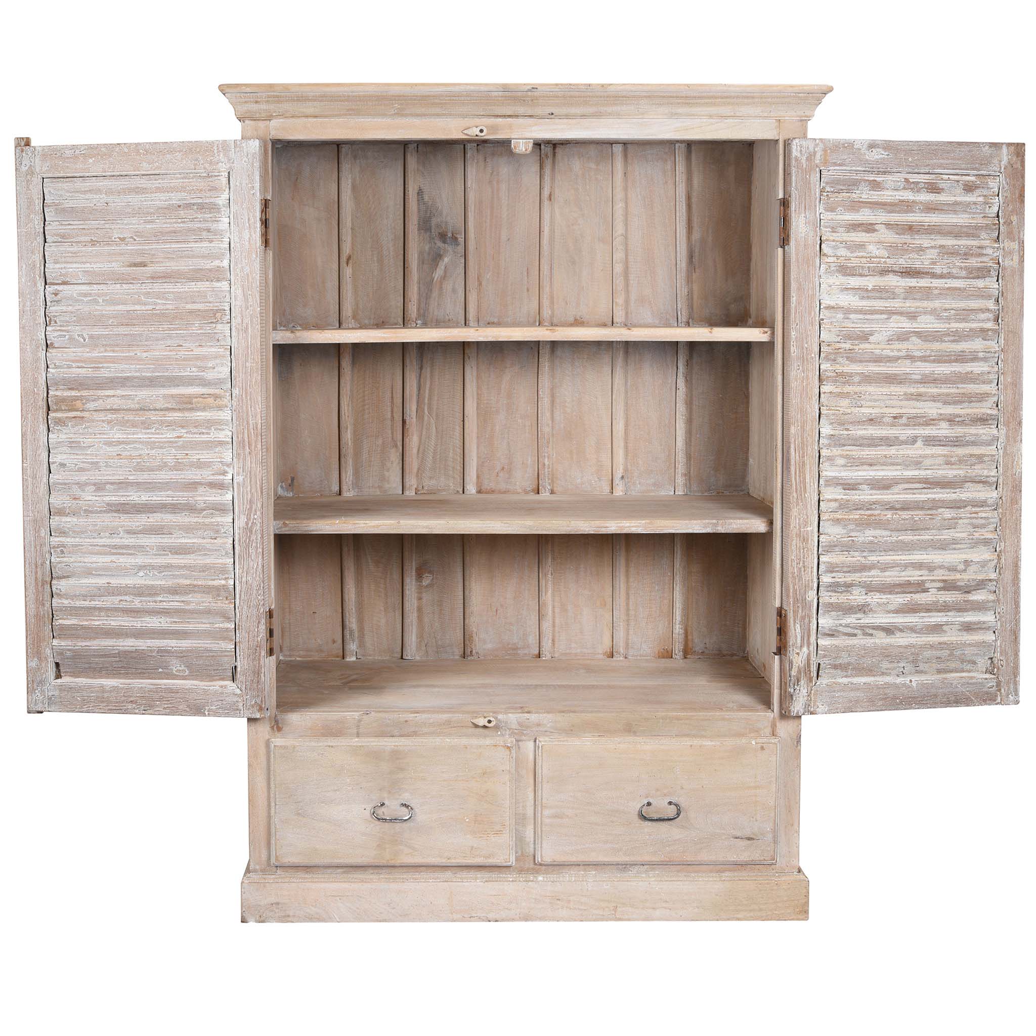 Louvre Cabinet Made From Reclaimed Teak From Rajasthan - Image 3