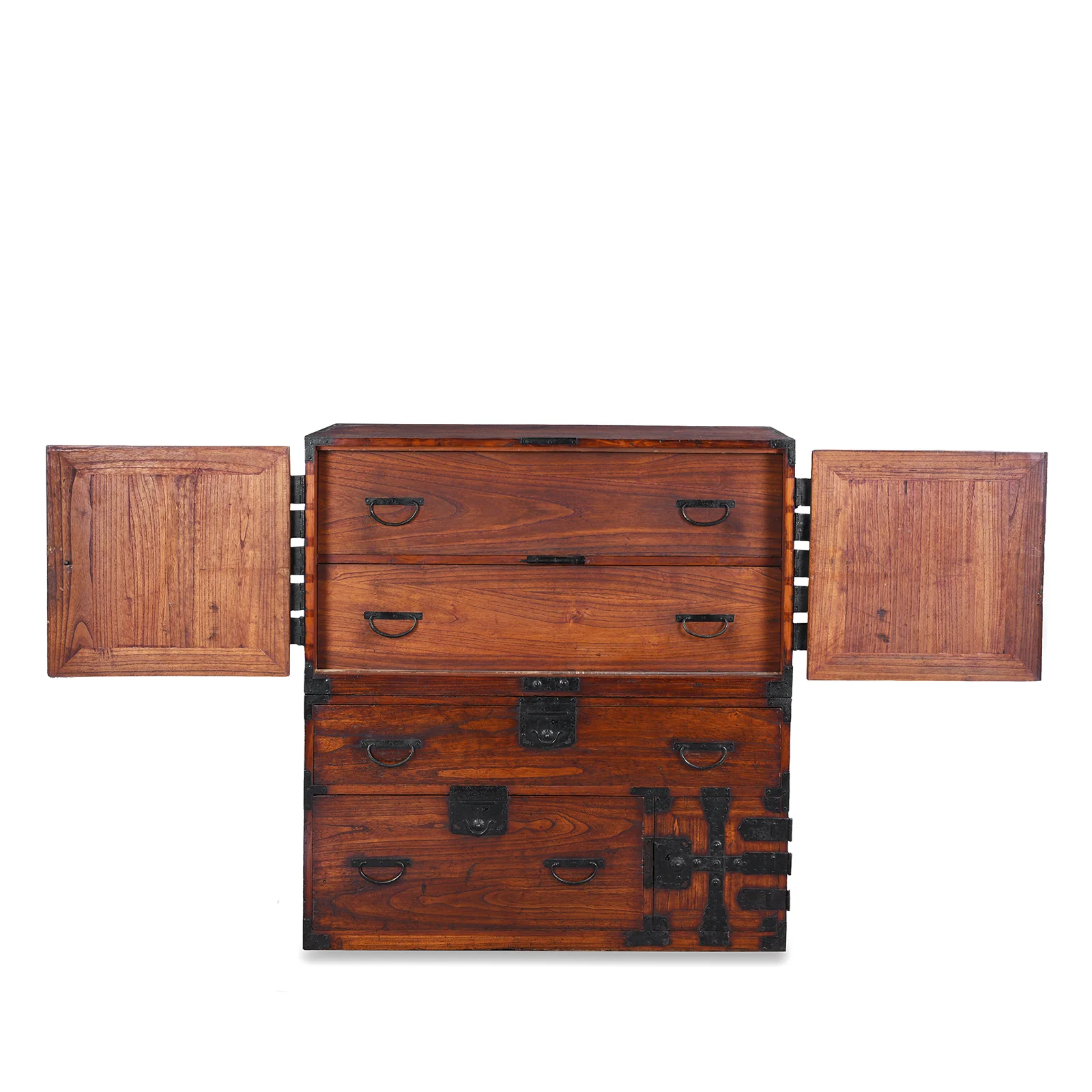 Japanese Ryobirake Kasane Dansu- Meiji Period From Kanto - Image 4