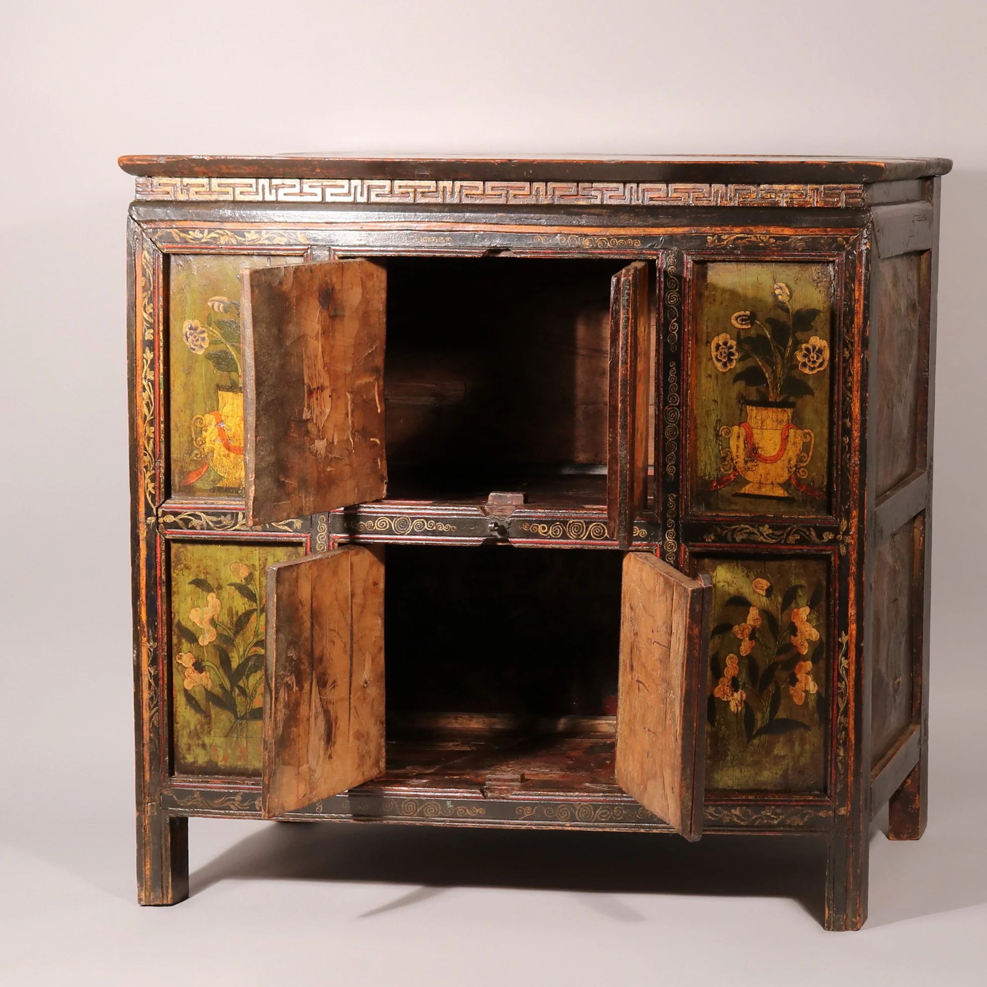 Painted Tibetan Cabinet - 19thC - Image 2