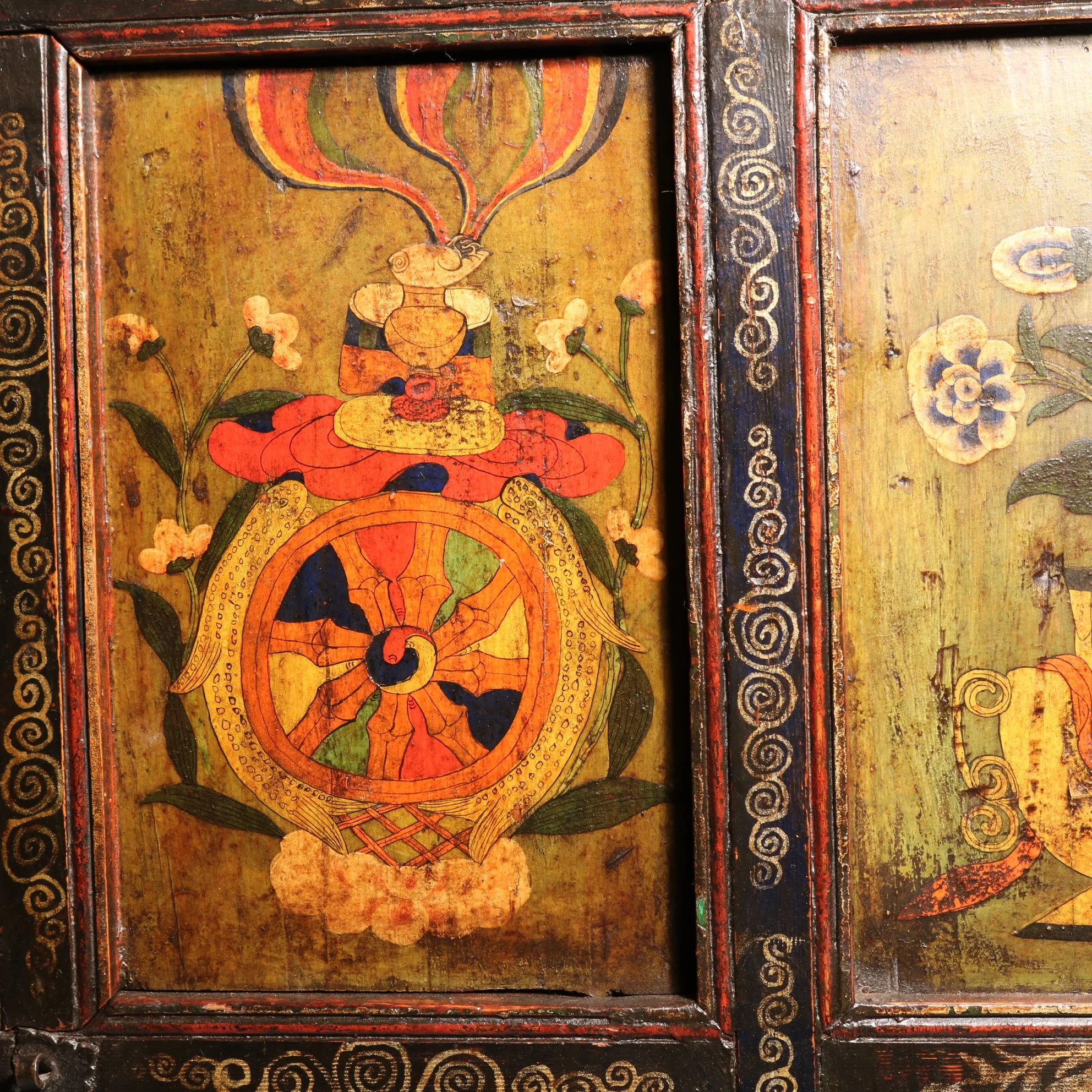 Painted Tibetan Cabinet - 19thC - Image 5