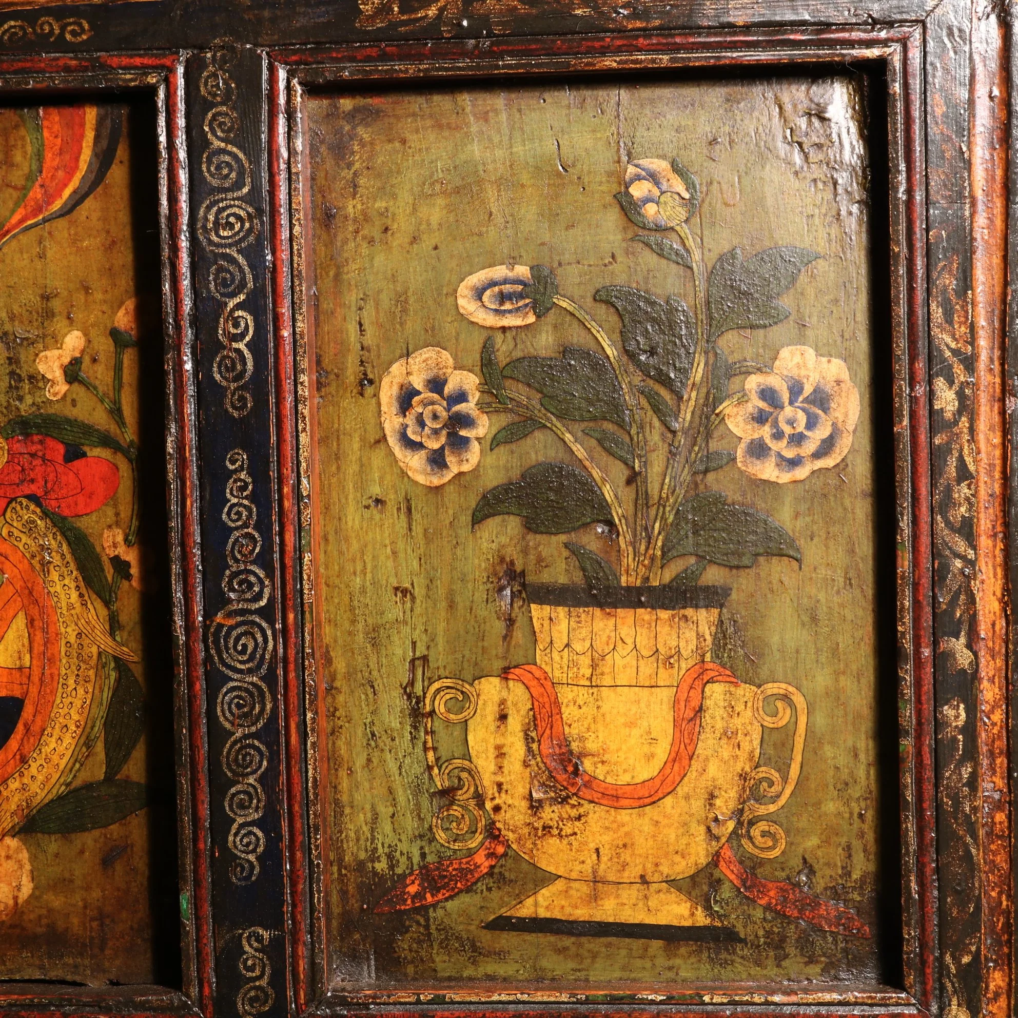 Painted Tibetan Cabinet - 19thC - Image 6