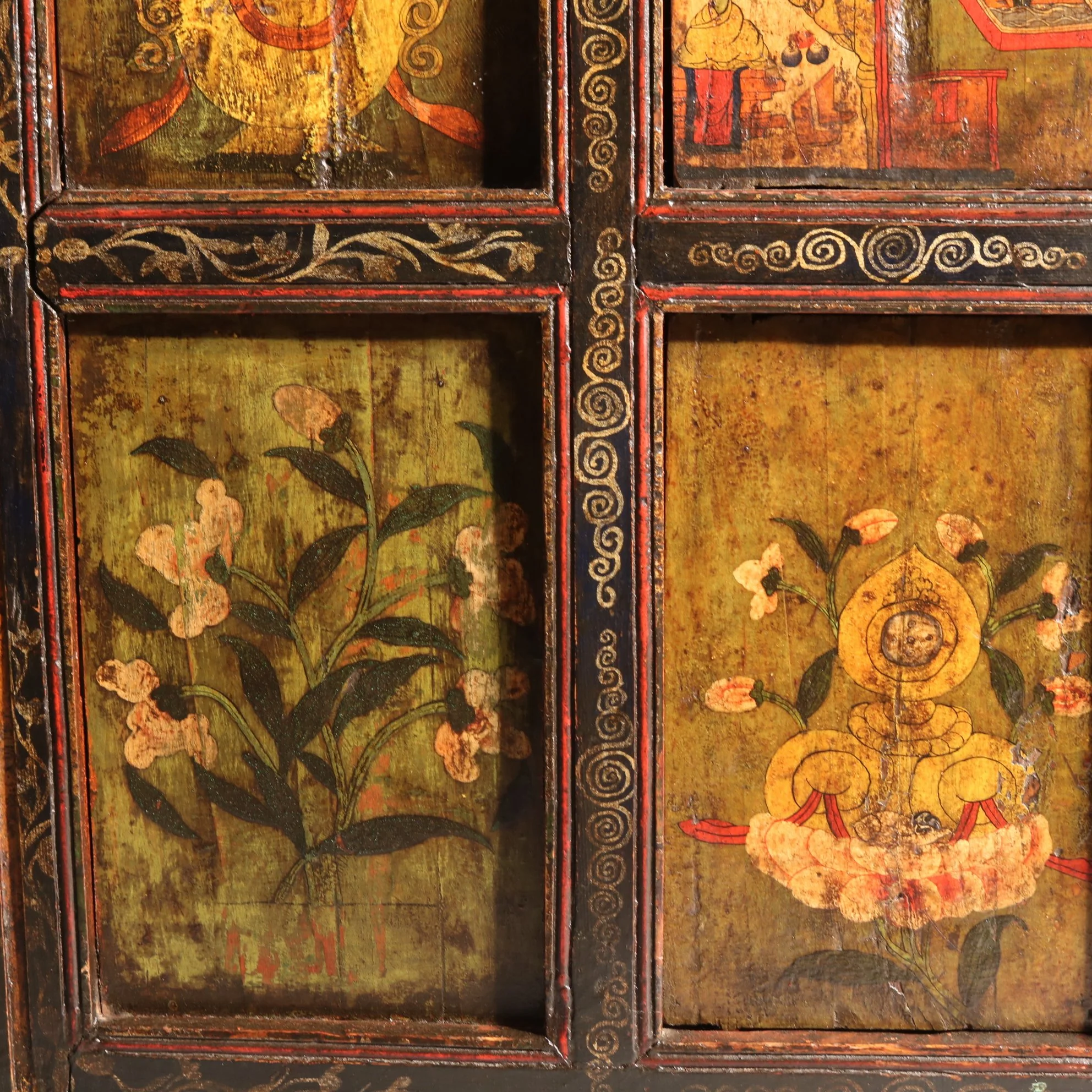 Painted Tibetan Cabinet - 19thC - Image 7